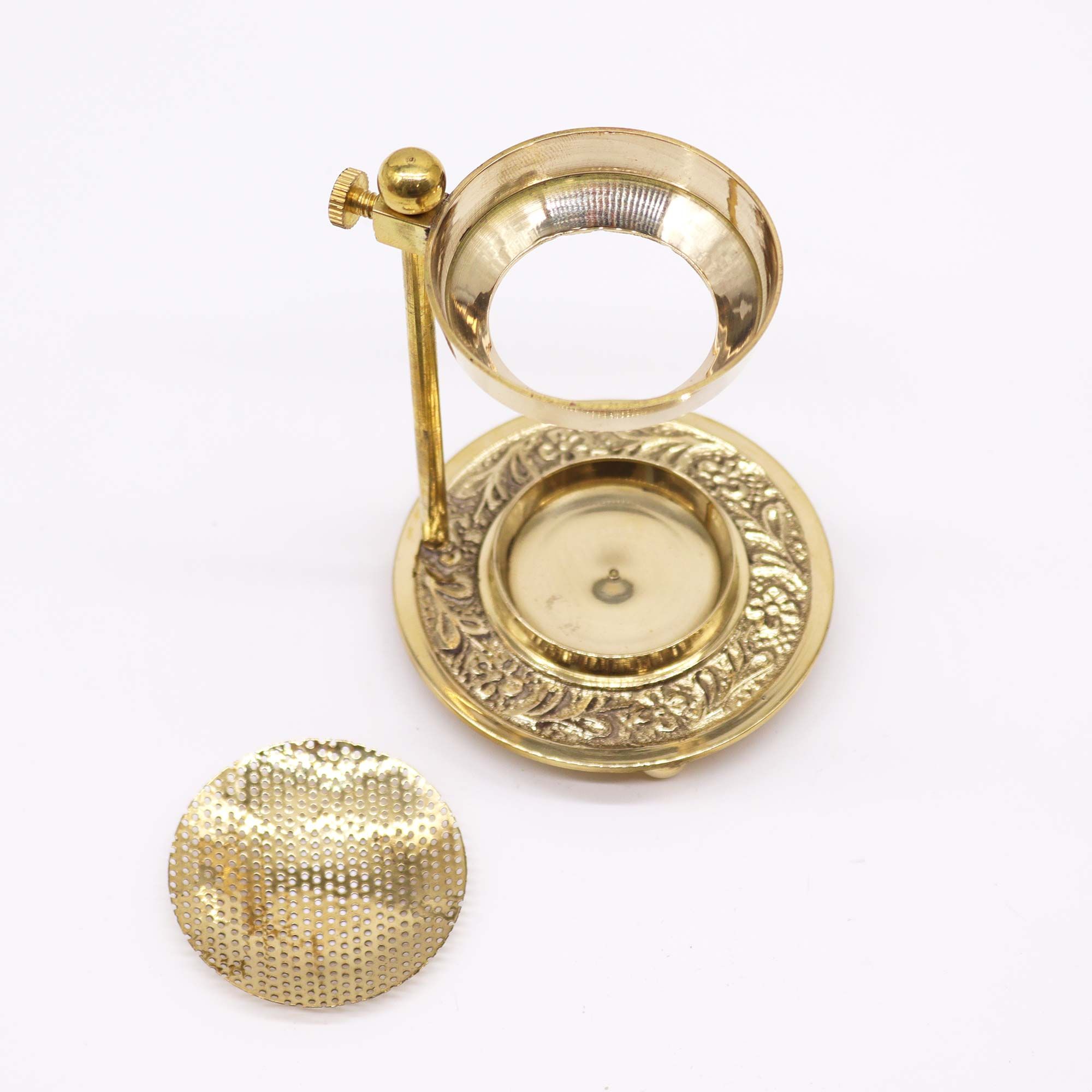 Brass Resin Incense Warmer - Adjustable - Image 2