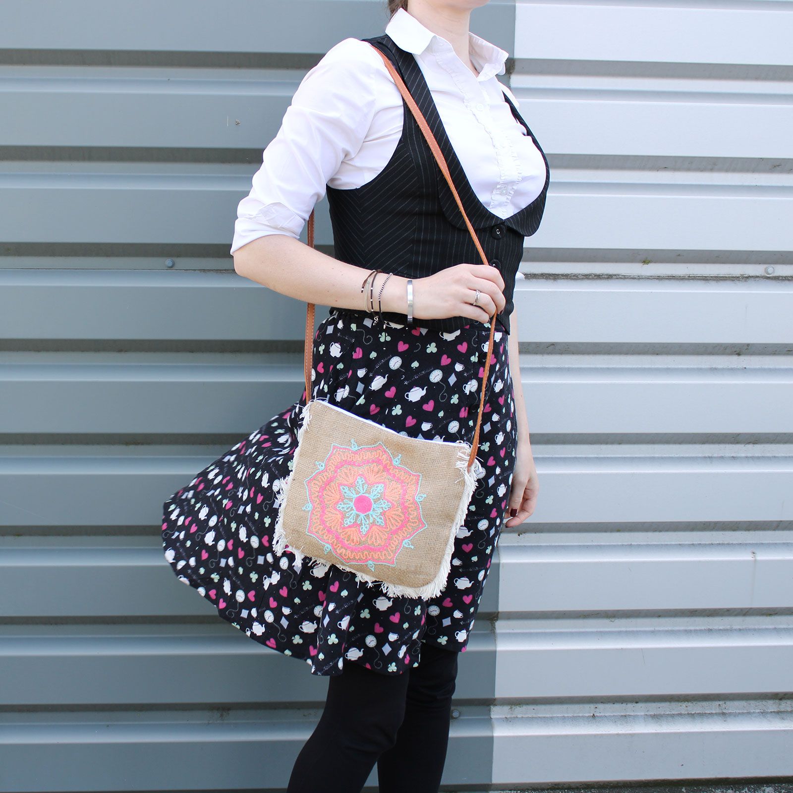 Fab Fringe Bag - Mandela Embroidery - Image 4