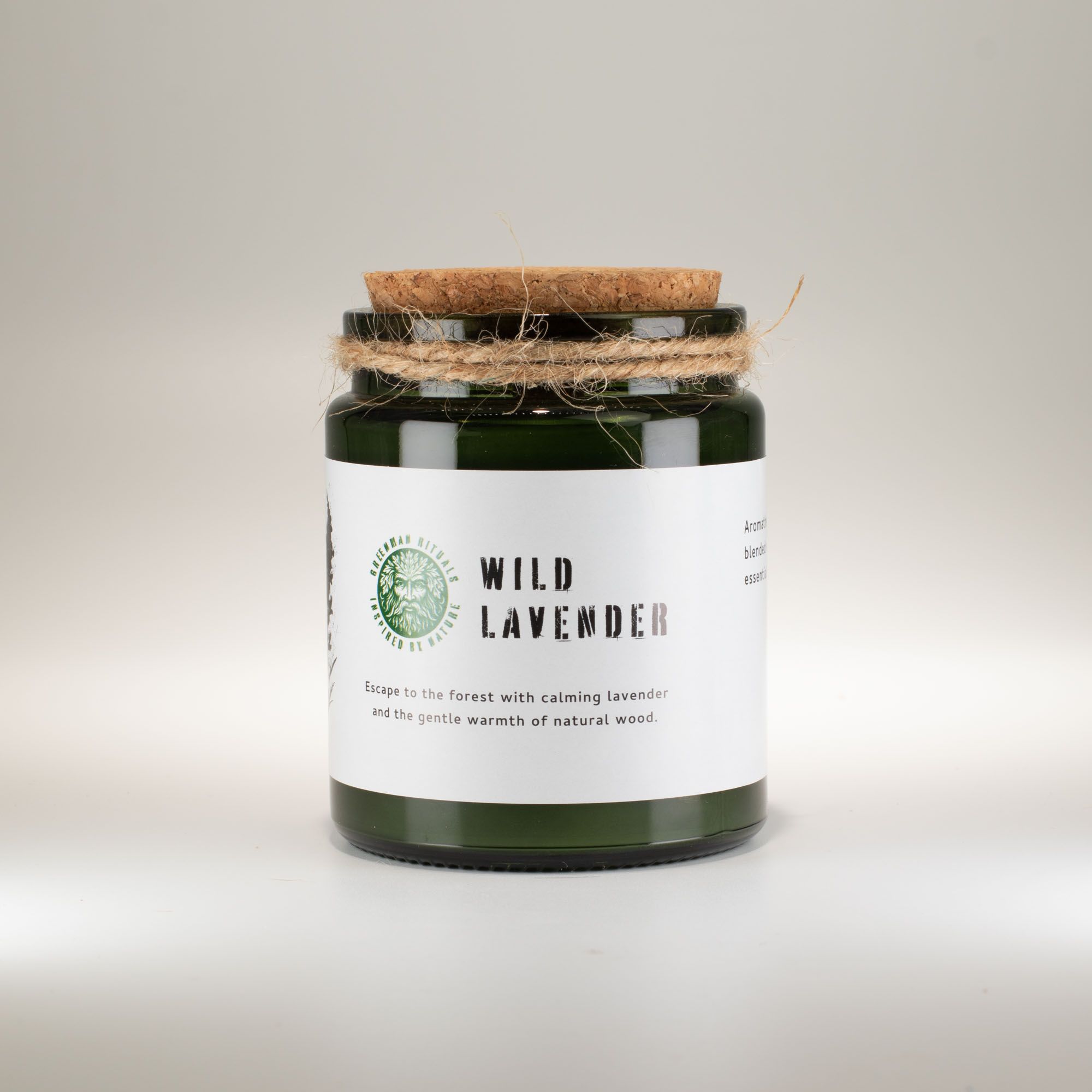 Greenman Woodwick Soy Candle - Wild Lavender - Image 5