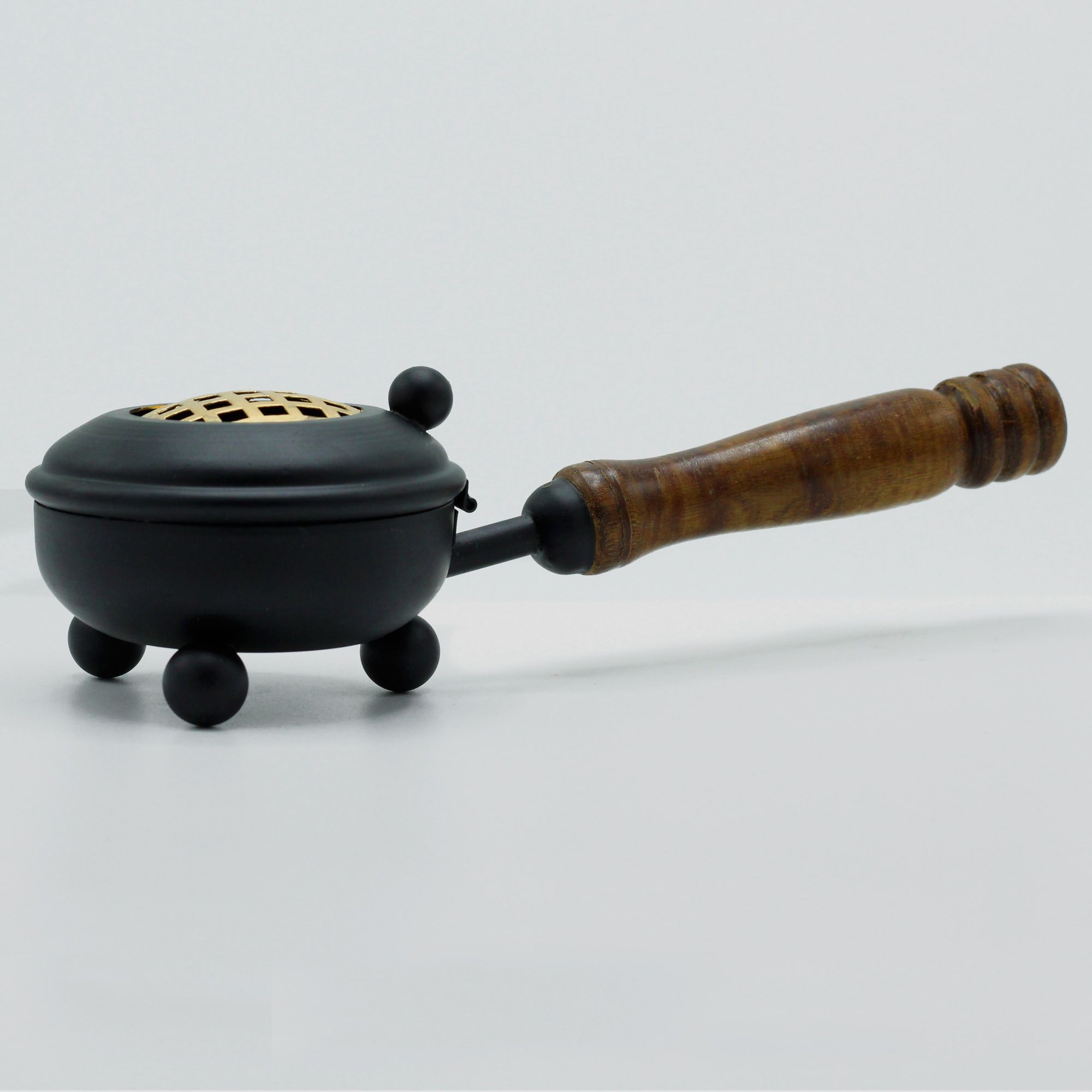 Med Iron Censer Incense Burner - Gold detail - Image 4