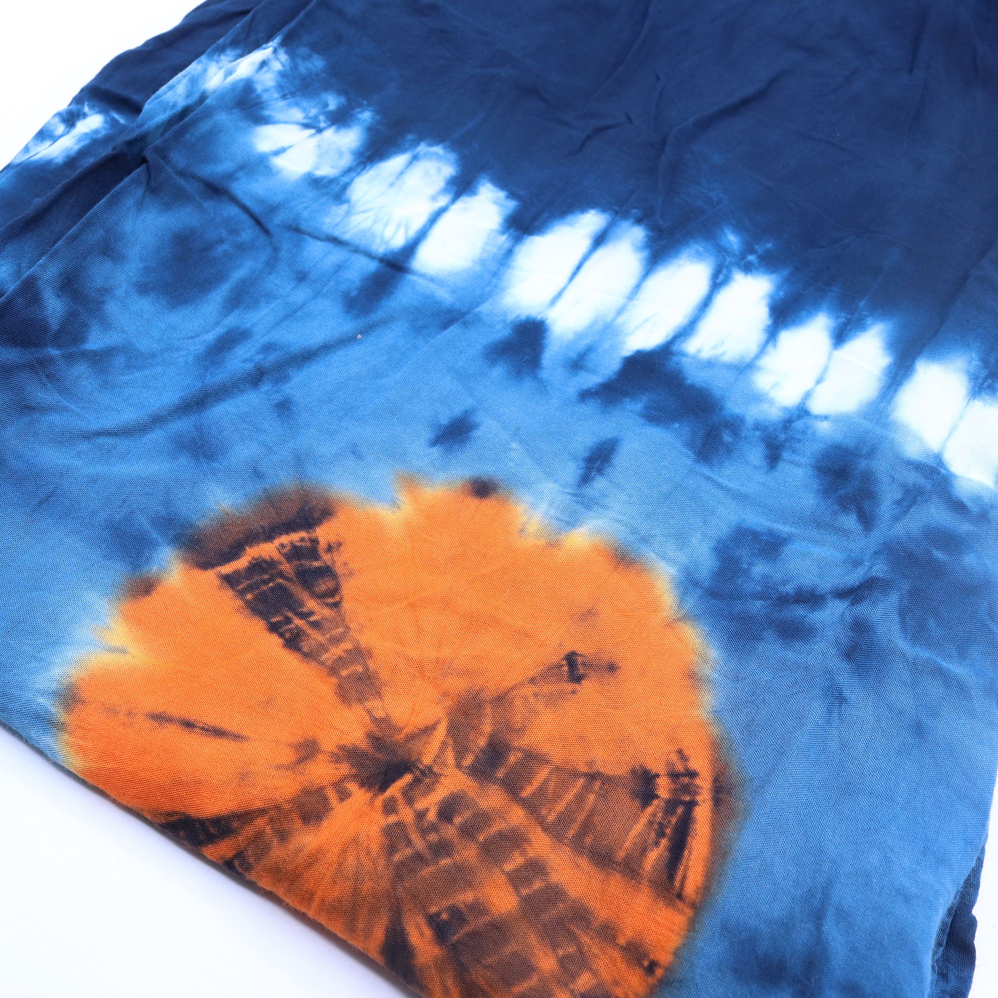 Japanese Style Lounge Pants - Teal & Orange - L - Image 5