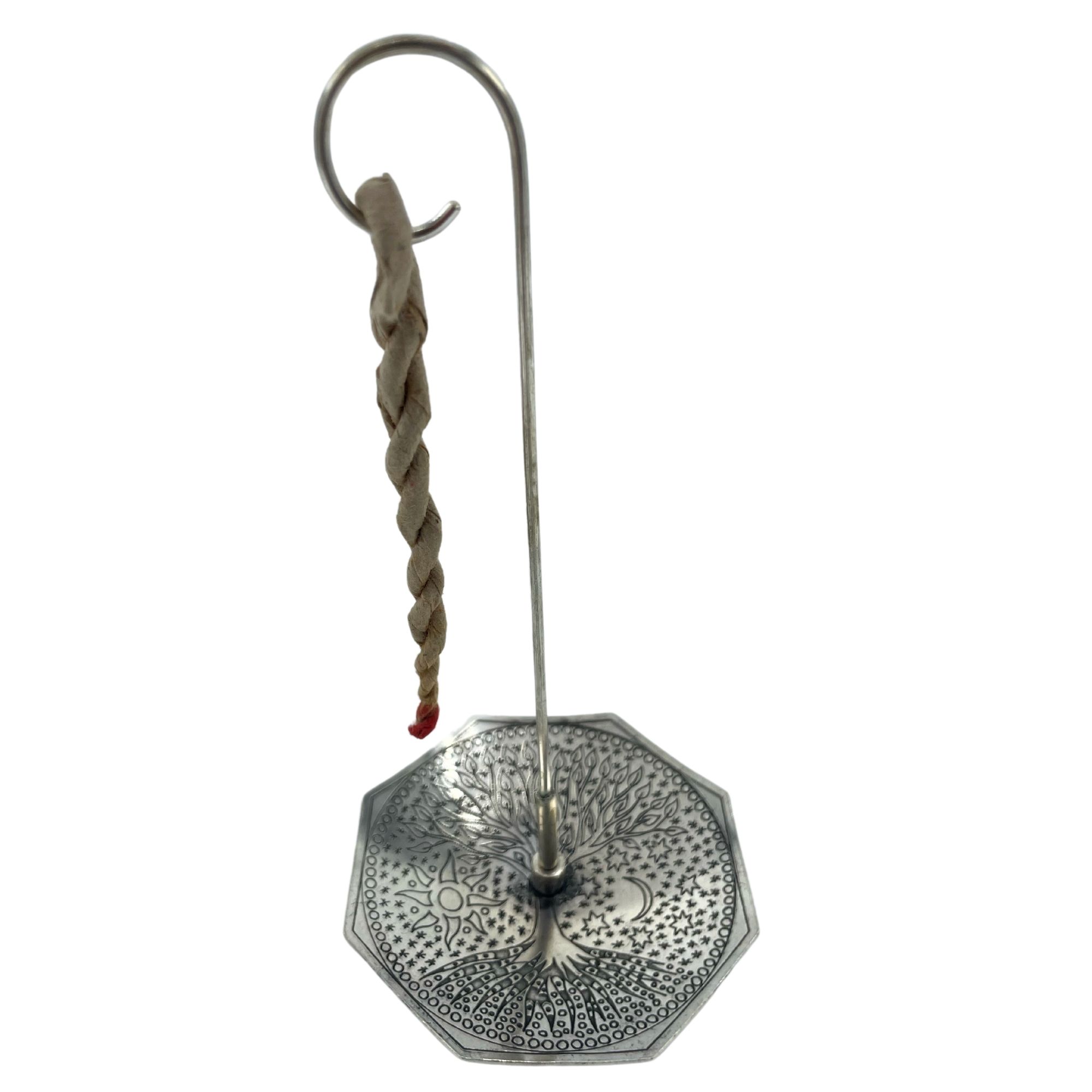 Rope Incense and Silver Plated Holder Set - Tree of Life - Image 4
