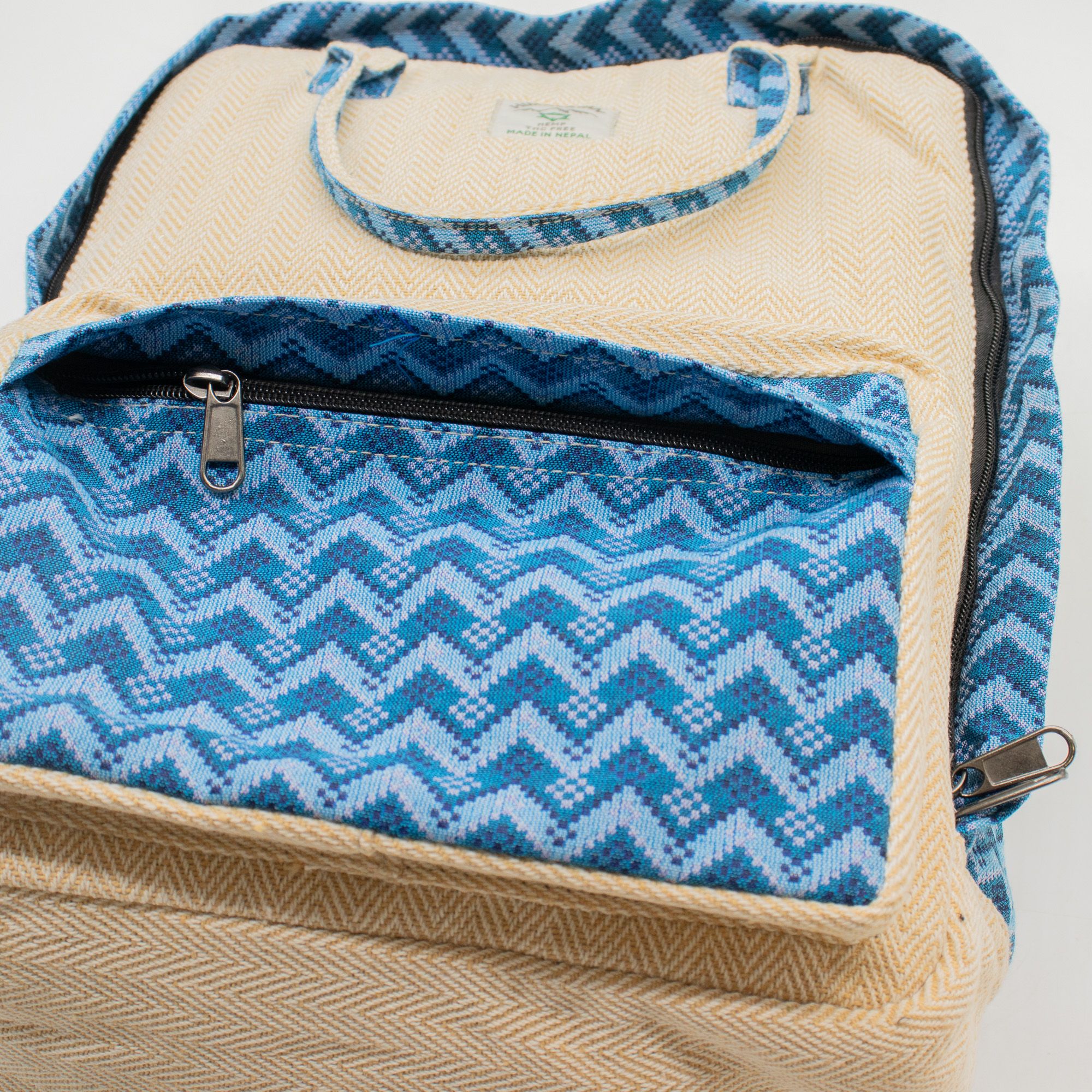 Large Kathmandu Backpack - Dhaka Design (39x28x13cm) - Image 2