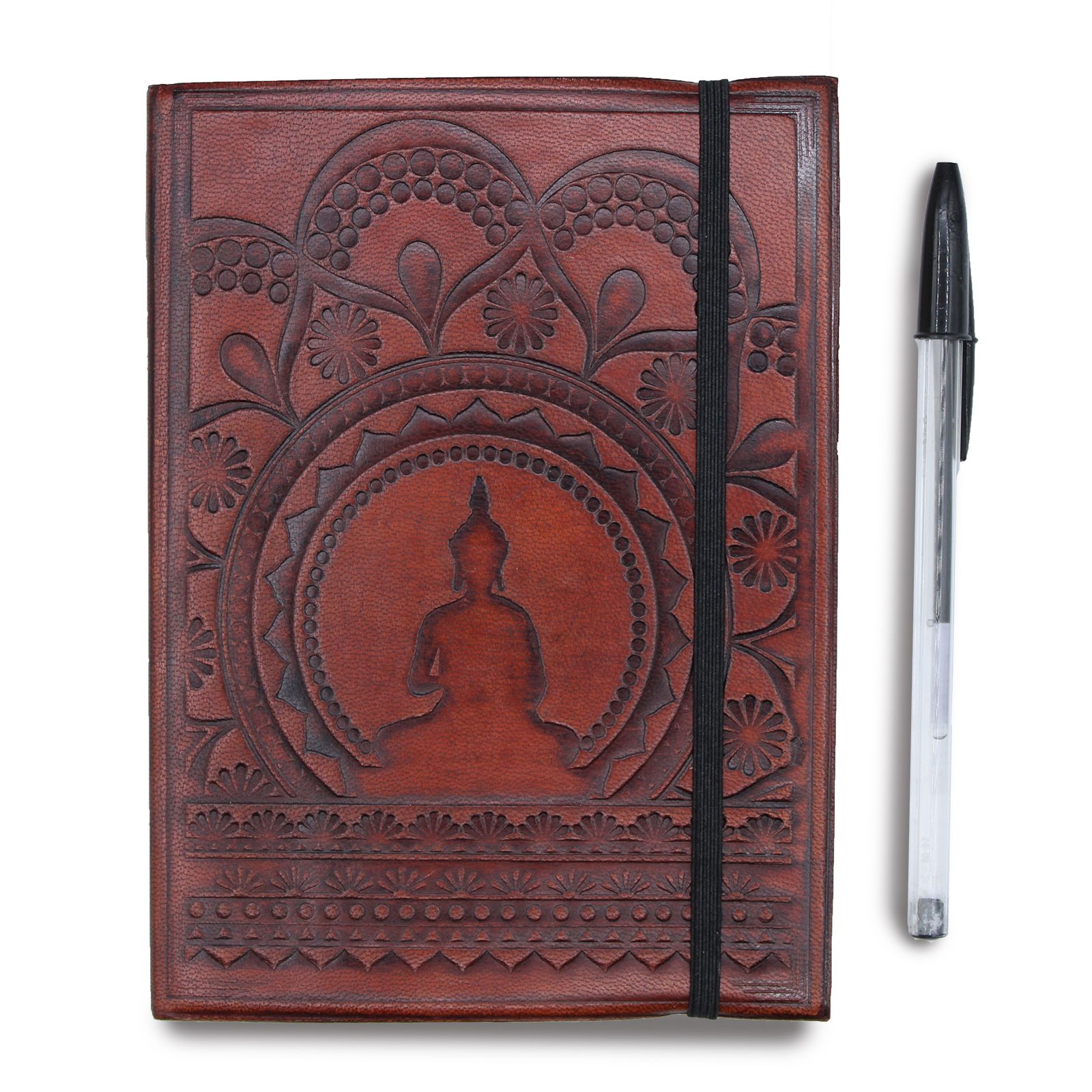 Small Notebook with strap - Tibetan Mandala - Image 8