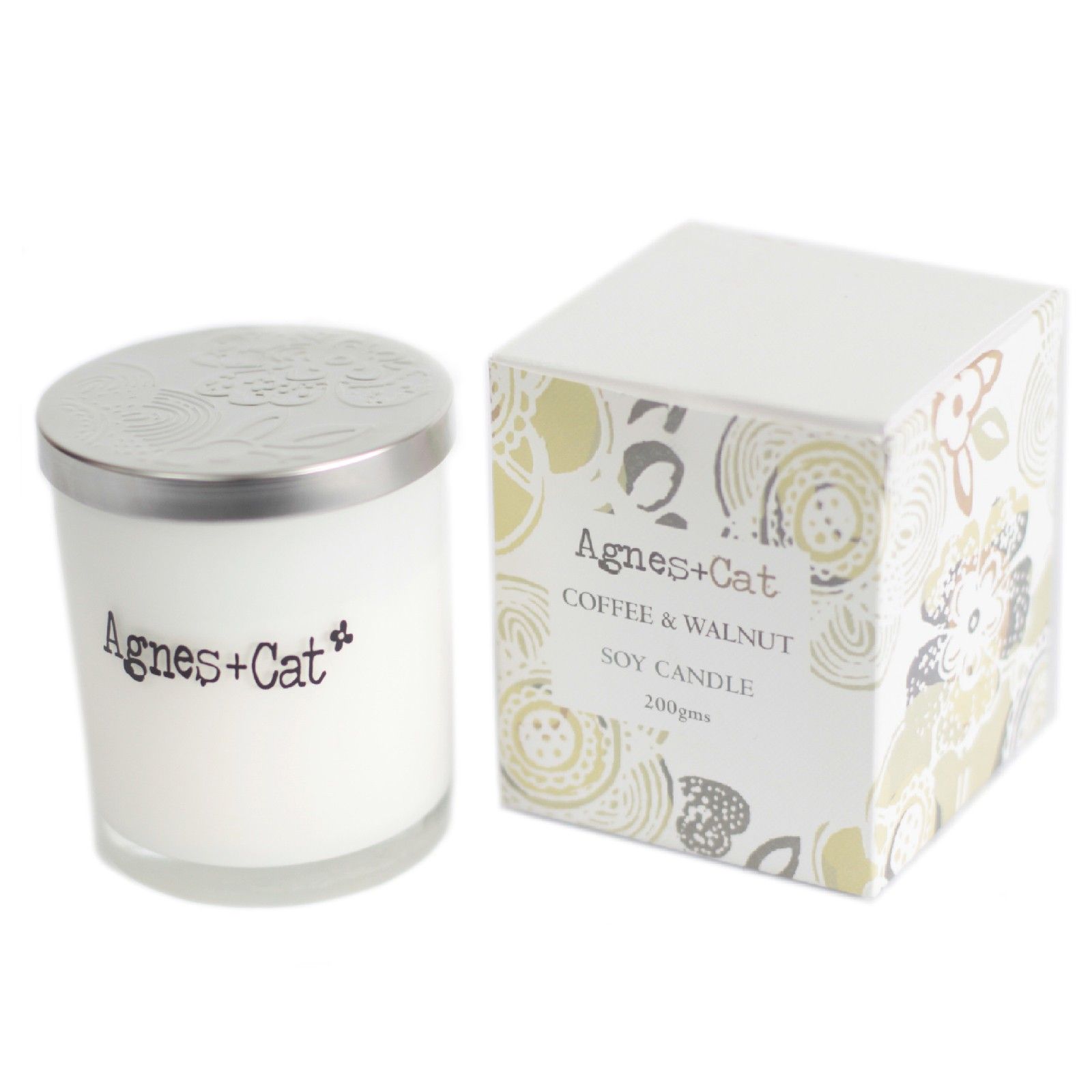 Agnes + Cat Votive Candle - Coffee and Walnut - Image 2