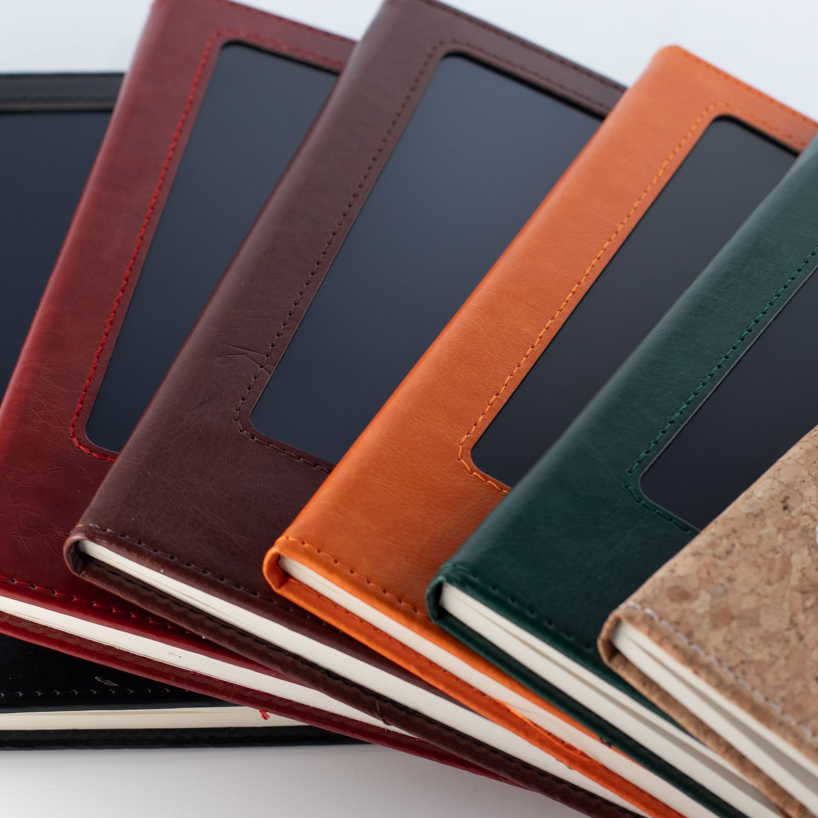 A5 Intention Note Book - LCD Wipe Screen - Green Leather Effect - 160 Pages - Image 5