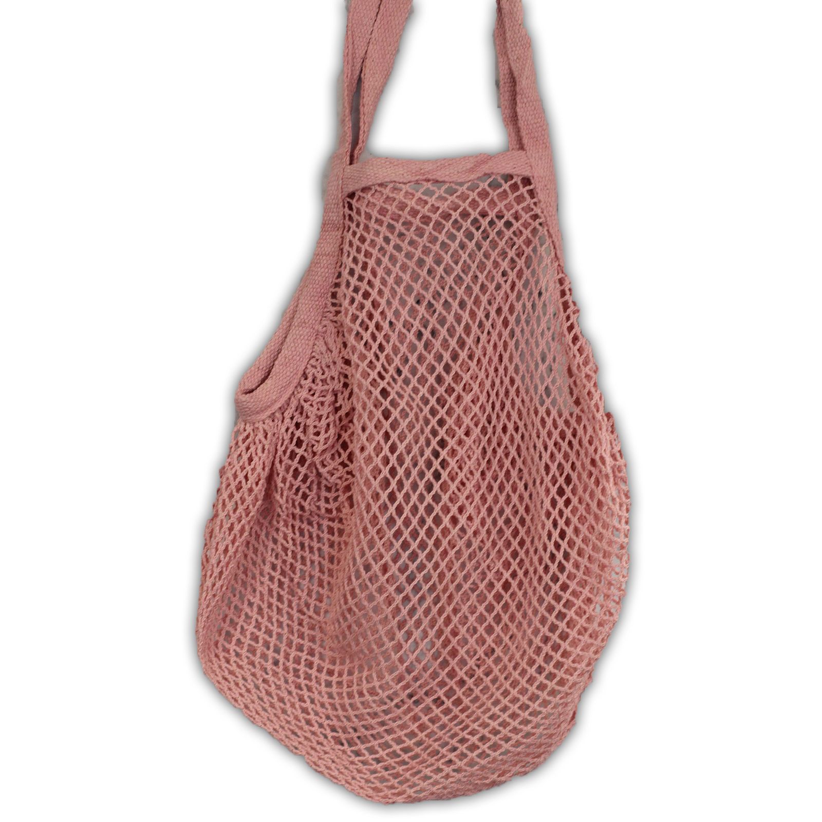 Pure Cotton Mesh Bag - Rose - Image 2