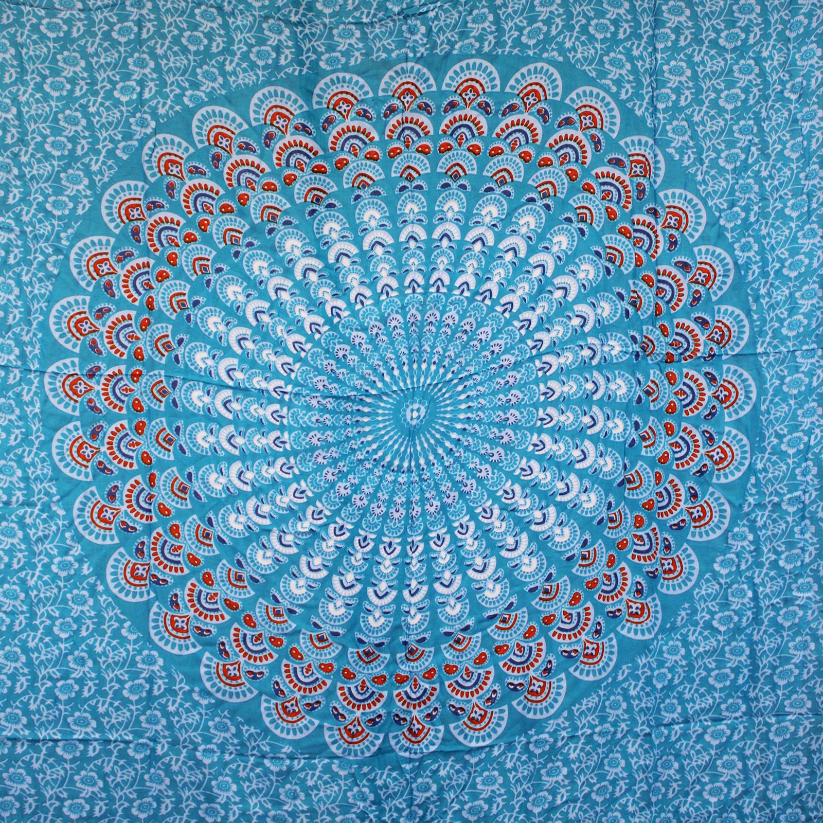 Teal Orange Mandala Sarongs - Image 5