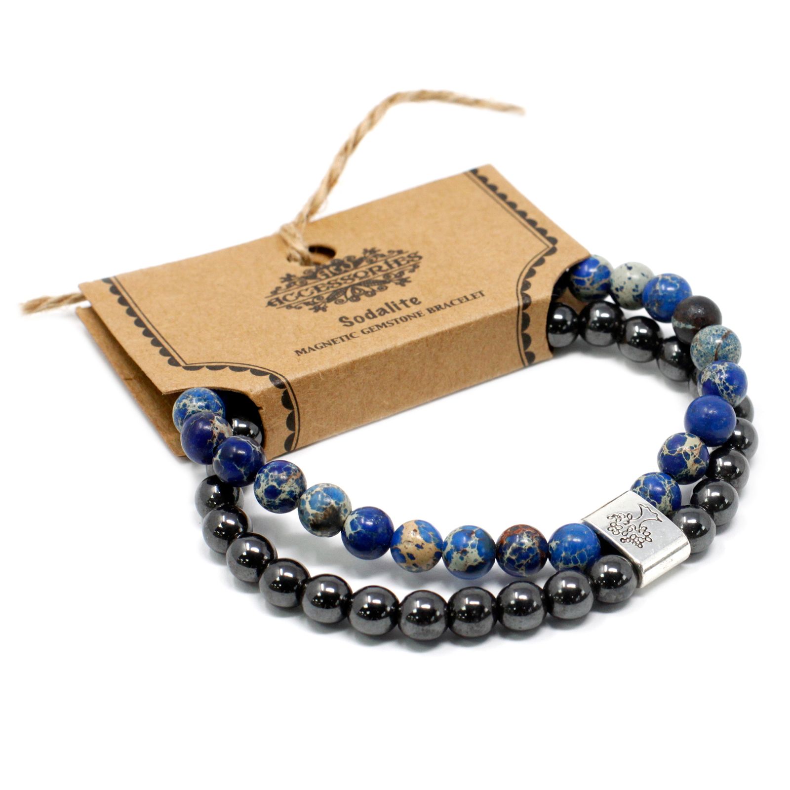 Magnetic Gemstone Bracelet - Sodalite - Image 2