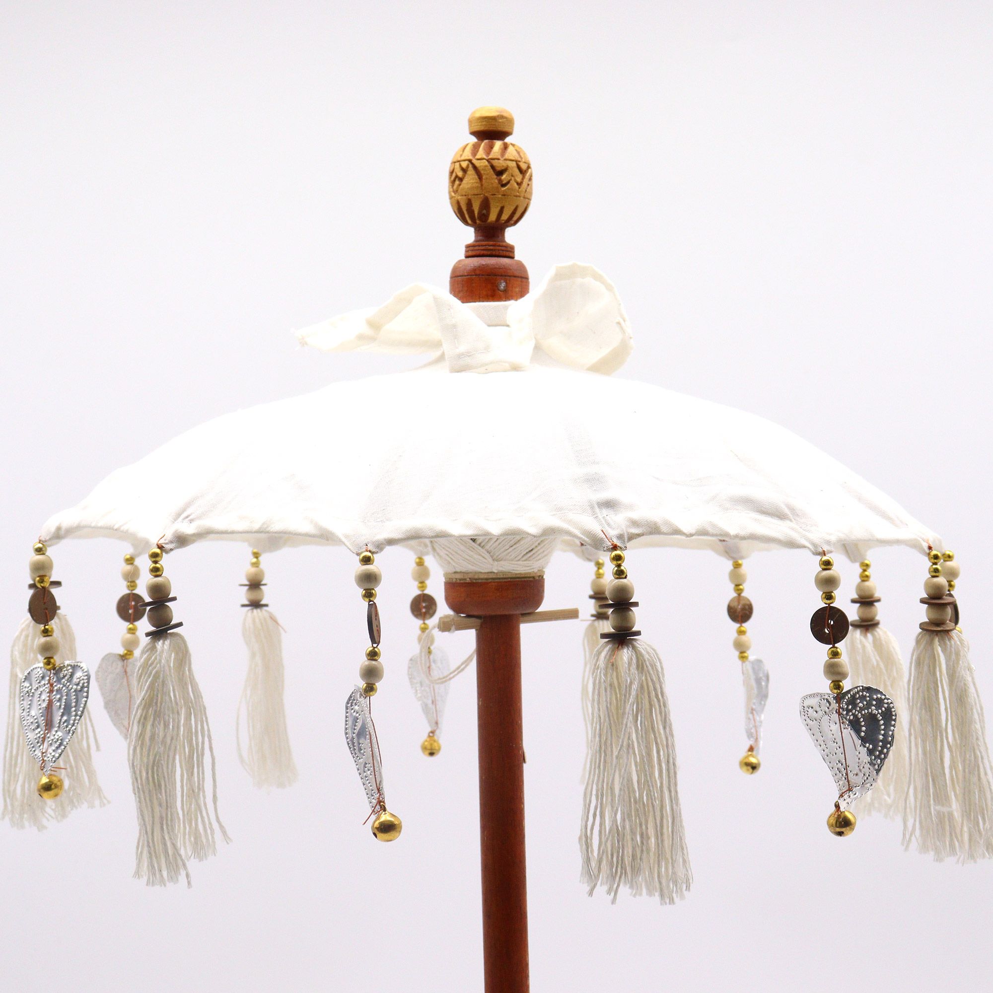 Bali Home Decor Parasol - Canvas - Natural- 40cm - Image 5