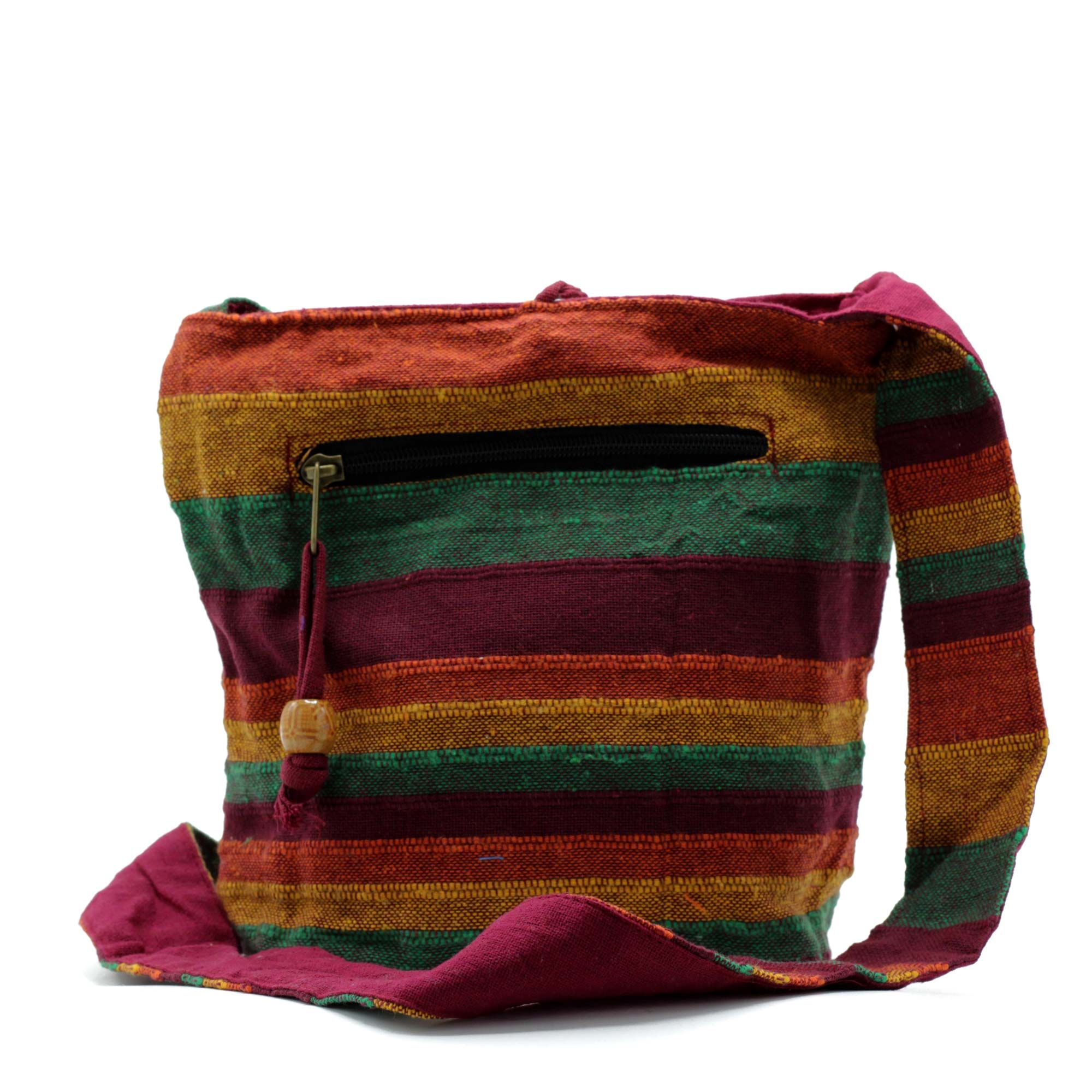 Nepal Sling Bag - Mountain Trek Tan & Greens - Image 2