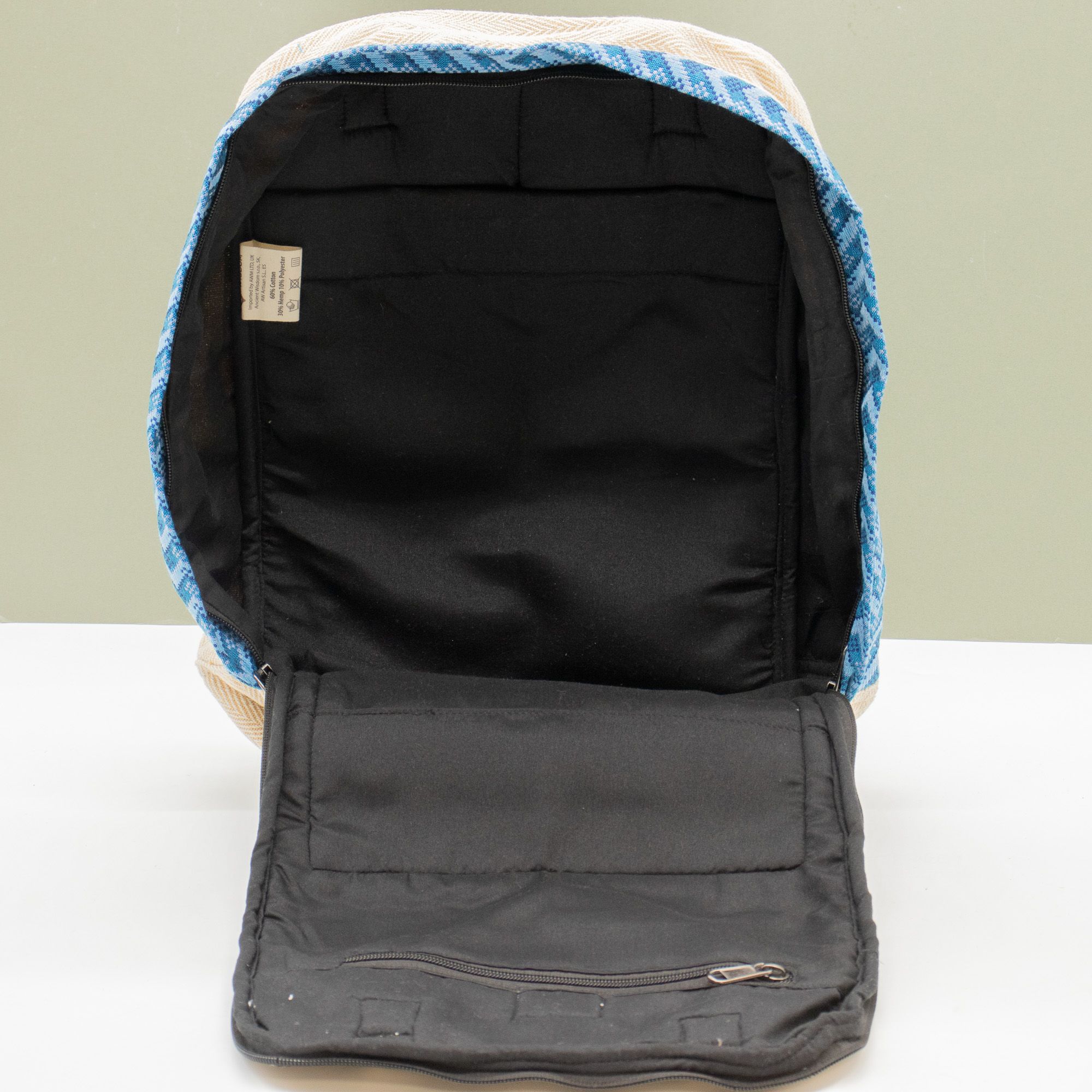 Large Kathmandu Backpack - Dhaka Design (39x28x13cm) - Image 7