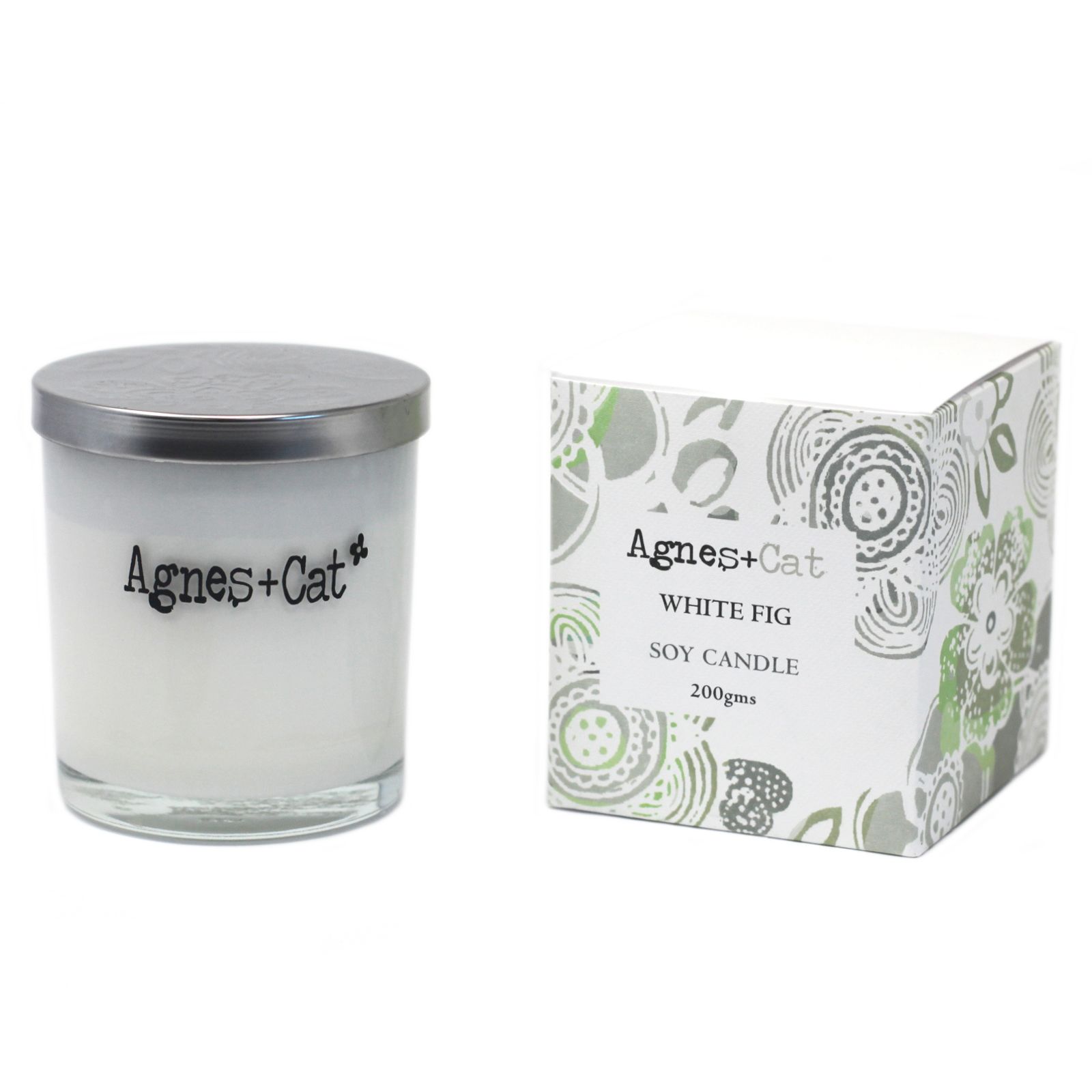 Agnes + Cat Votive Candle - White Fig - Image 4