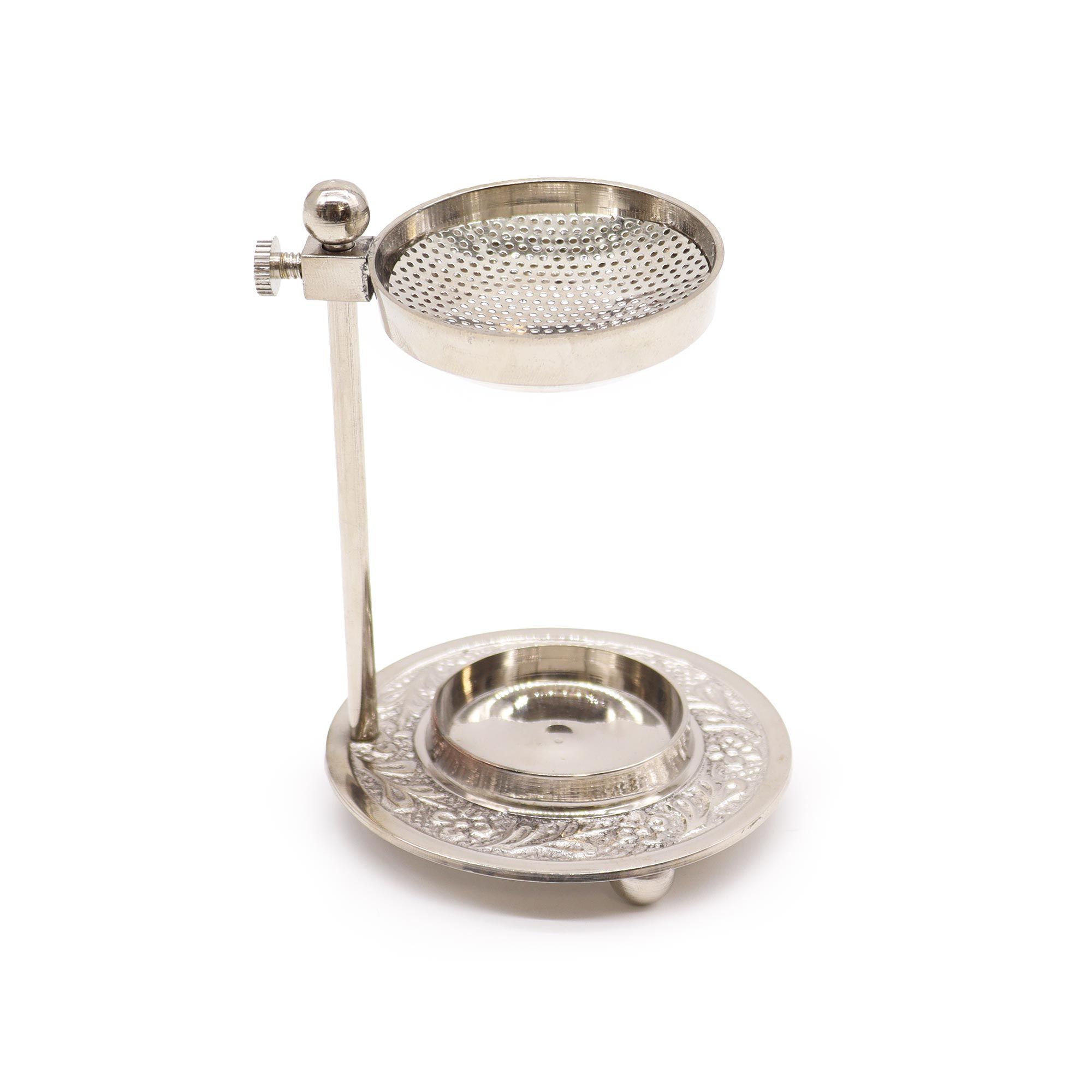 Plated Brass Resin Incense Warmer - Adjustable - Image 4
