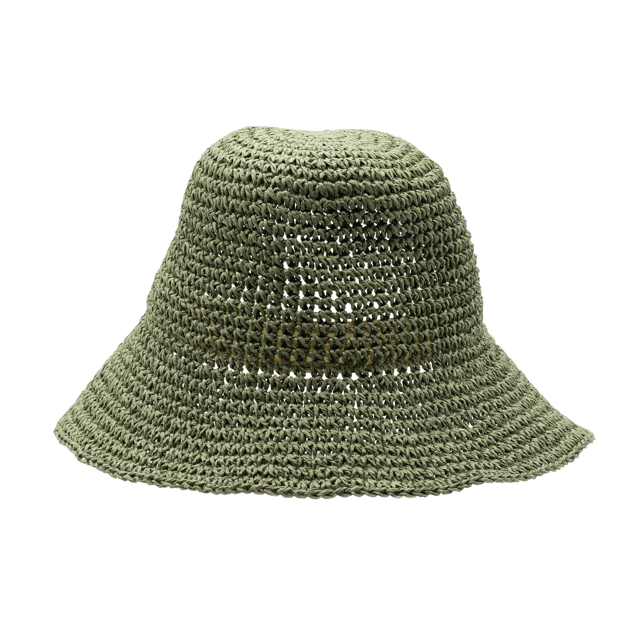 Nomad Sari Floppy Straw Sun Hat - Moss Green - Image 2