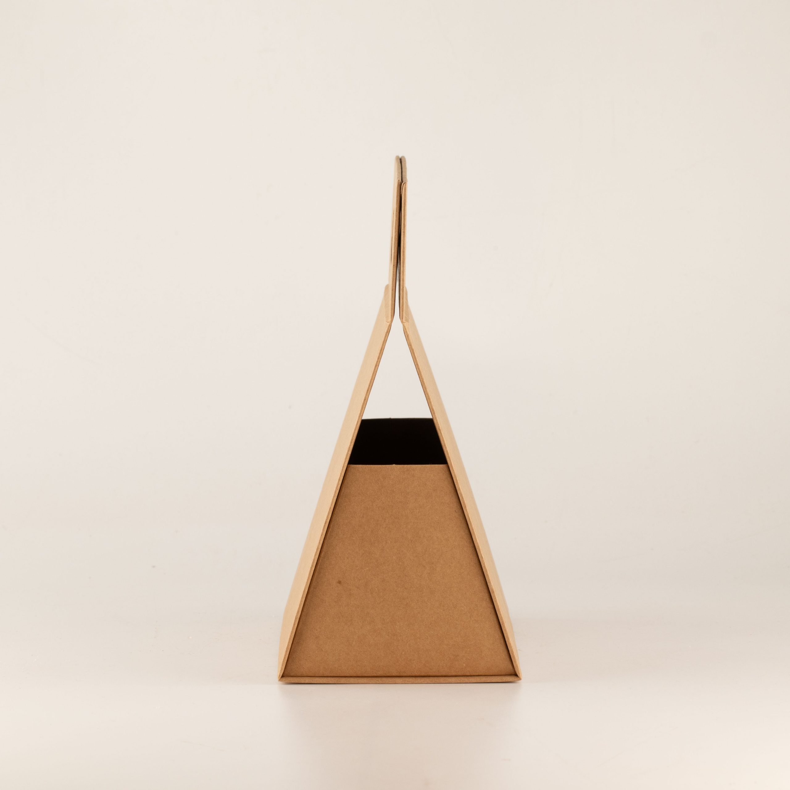 Flat Pack Gift Box - Hand Box (20x10x20cm) - Brown Craft - Image 3