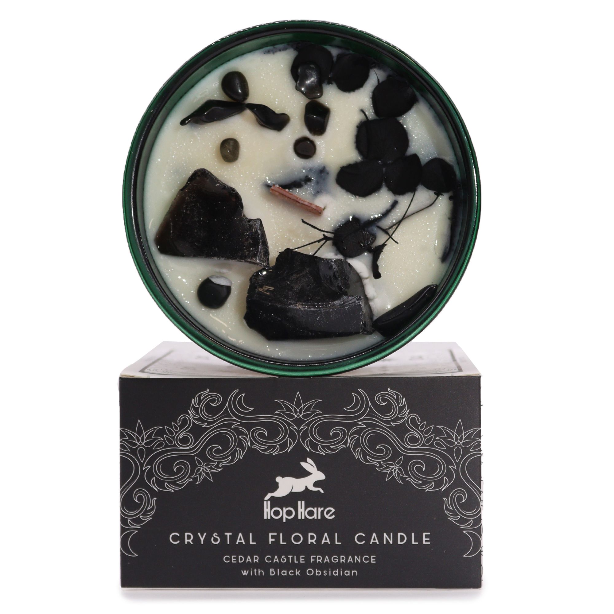 Hop Hare Crystal Magic Flower Candle - The Knight of Swords - Image 2