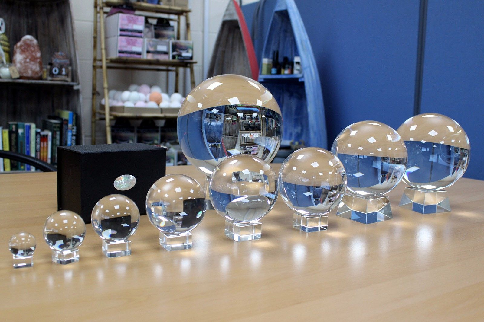 Crystal Ball on Stand 150mm - Image 3