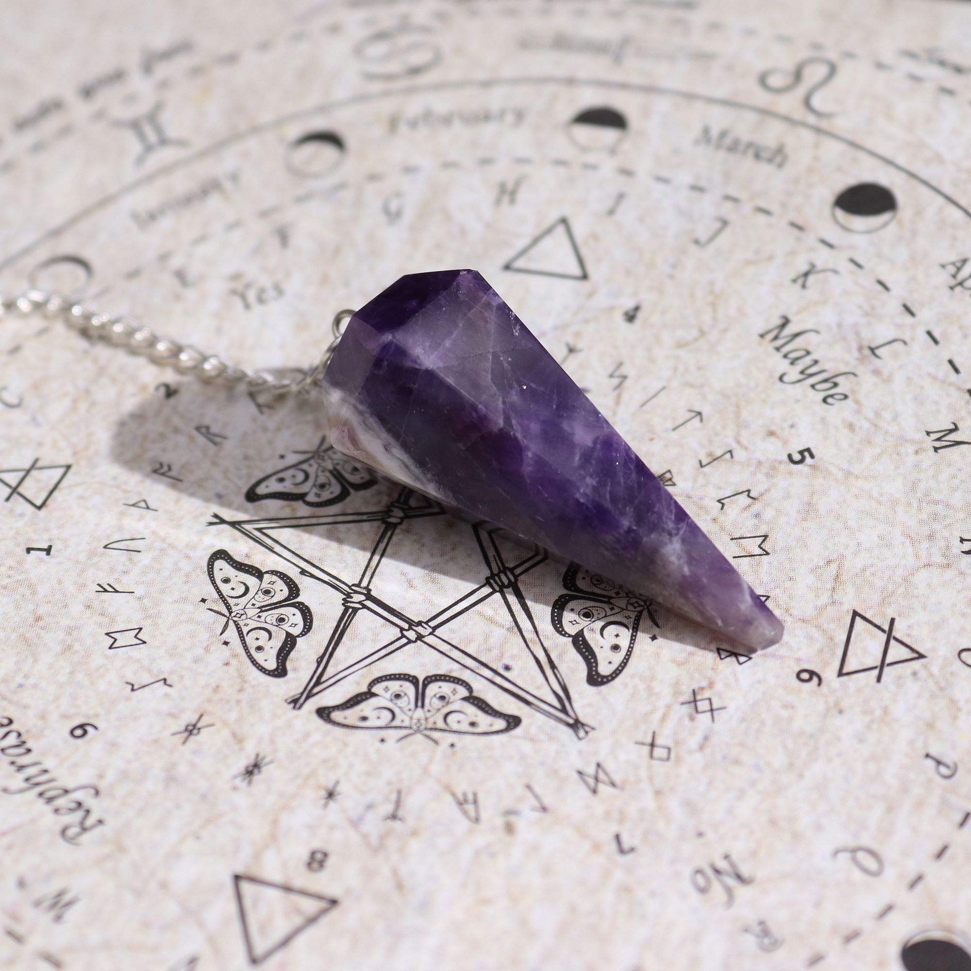 Ancient Witch Spell Incense - Seduction - Amethyst Pendulum - Image 9