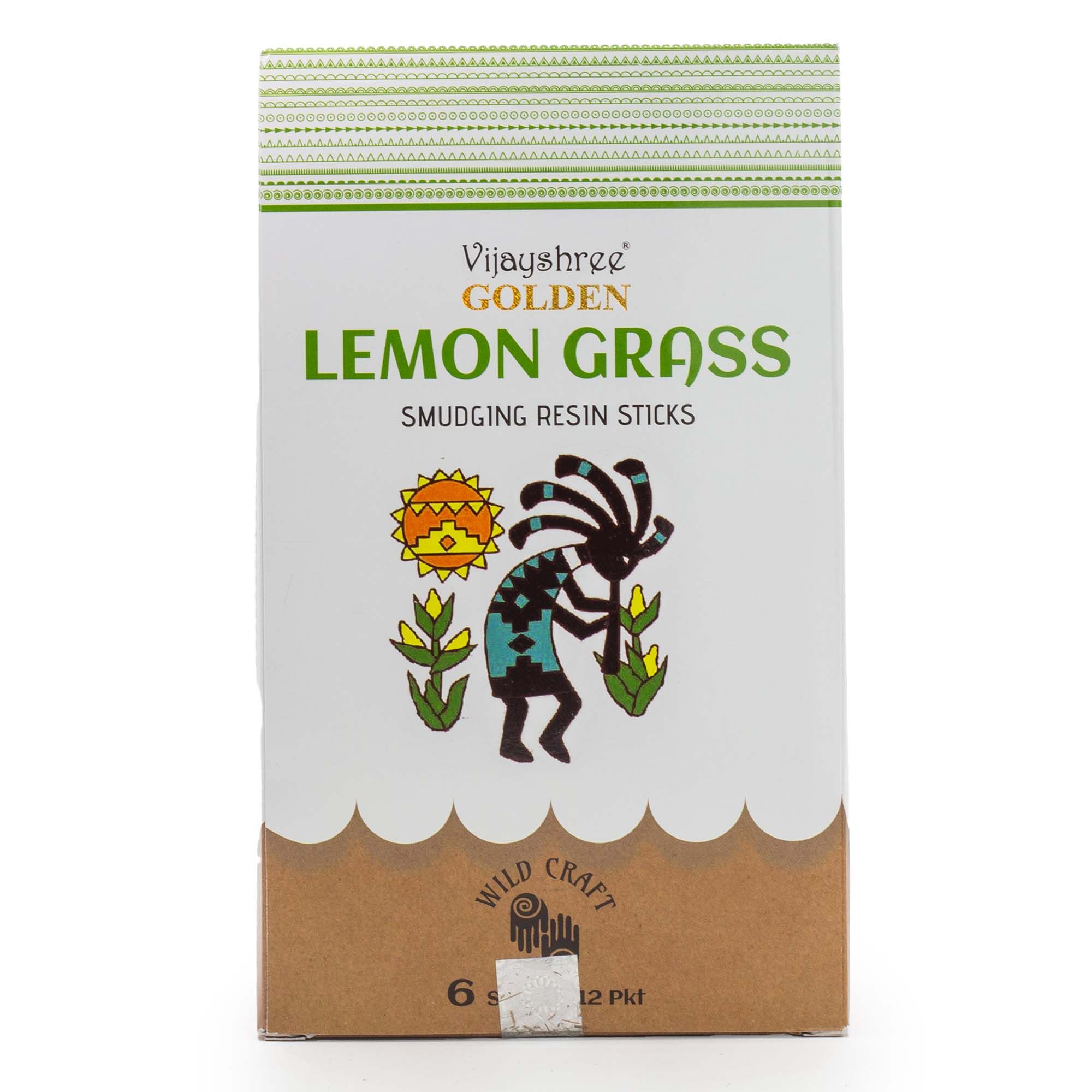 Golden Lemon Grass Smudging Resin Sticks - 30g - Image 9