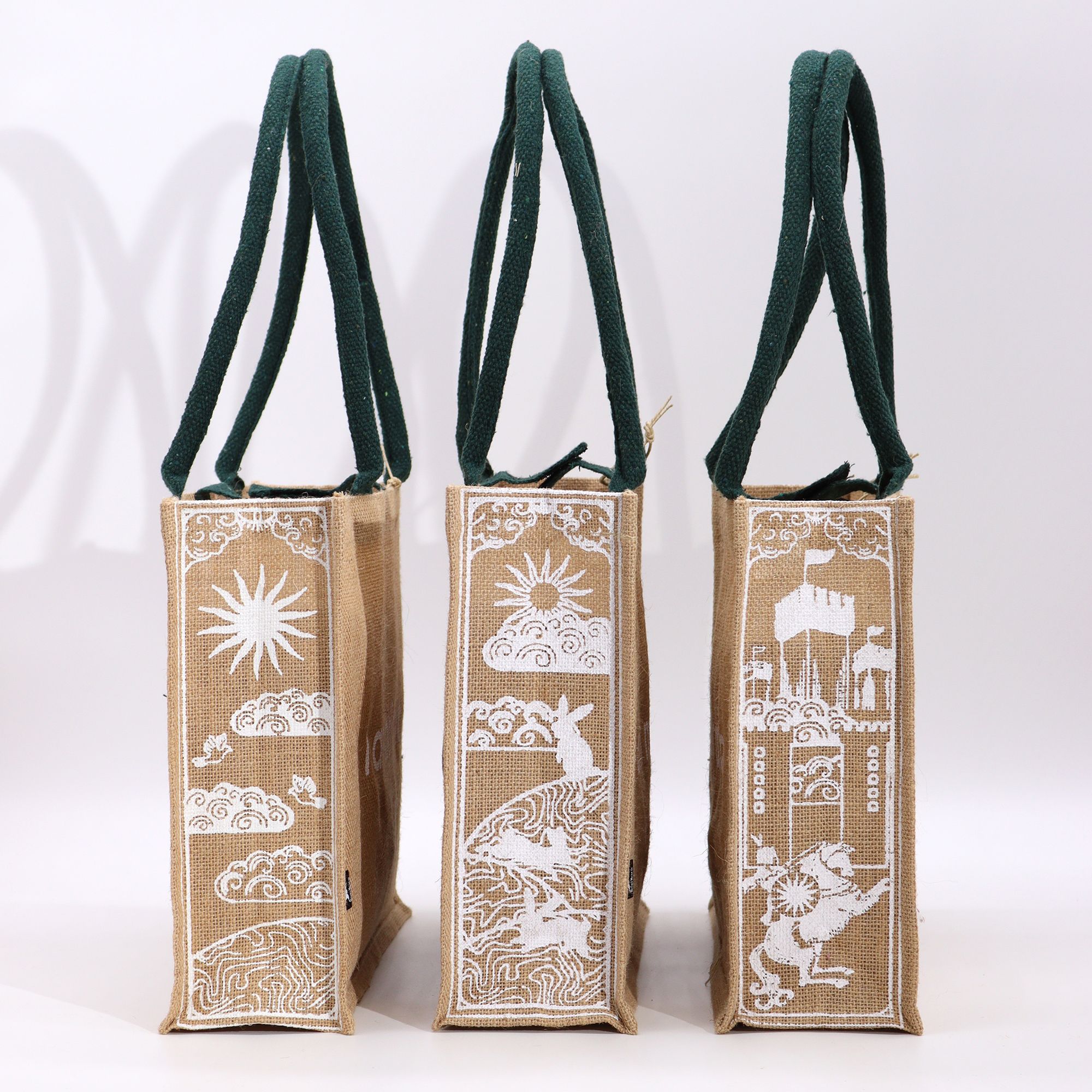 Hop Hare Jute Big Bag - I am Strong - Image 8