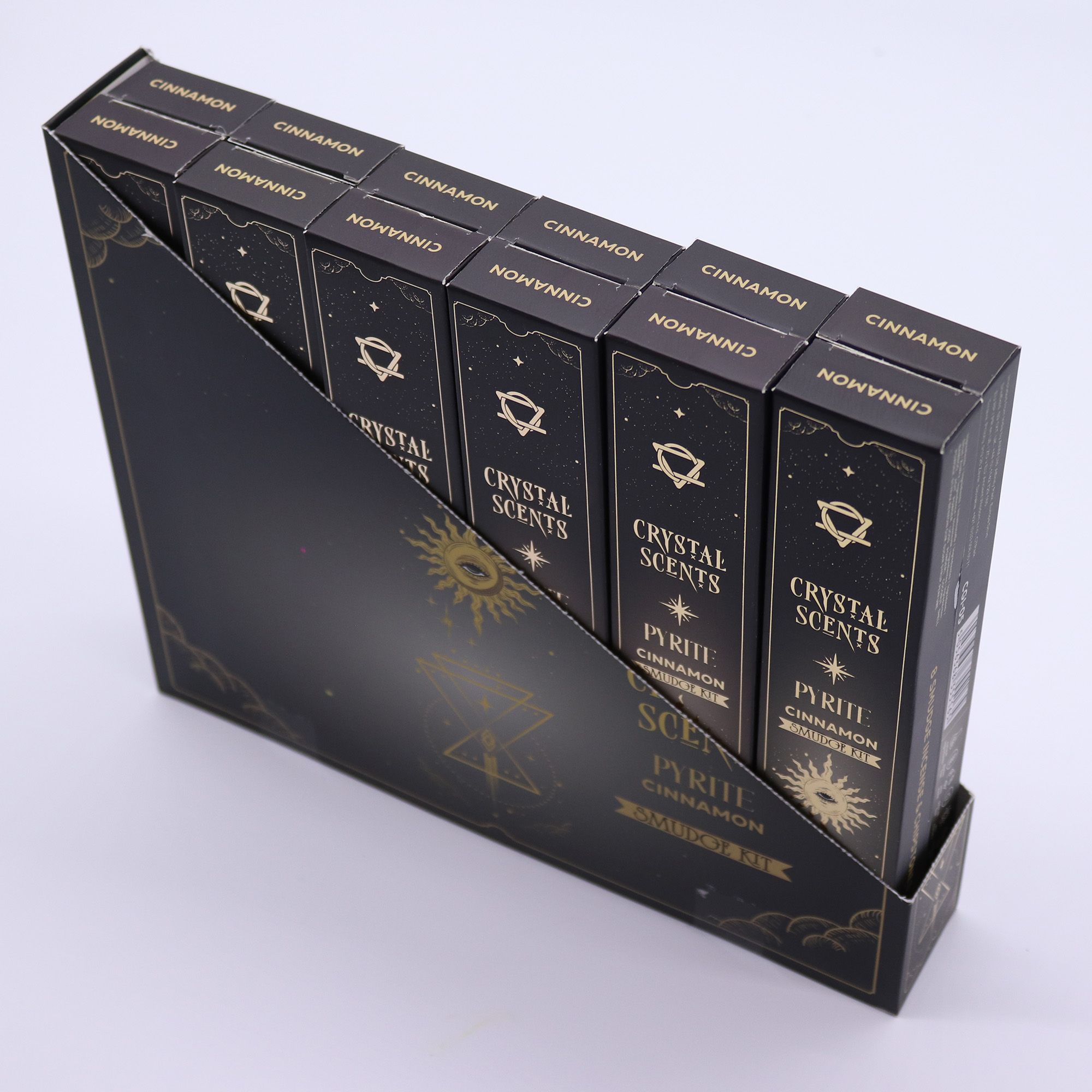 Pyrite Crystal Scents Smudge Incense - Cinnamon - Image 3