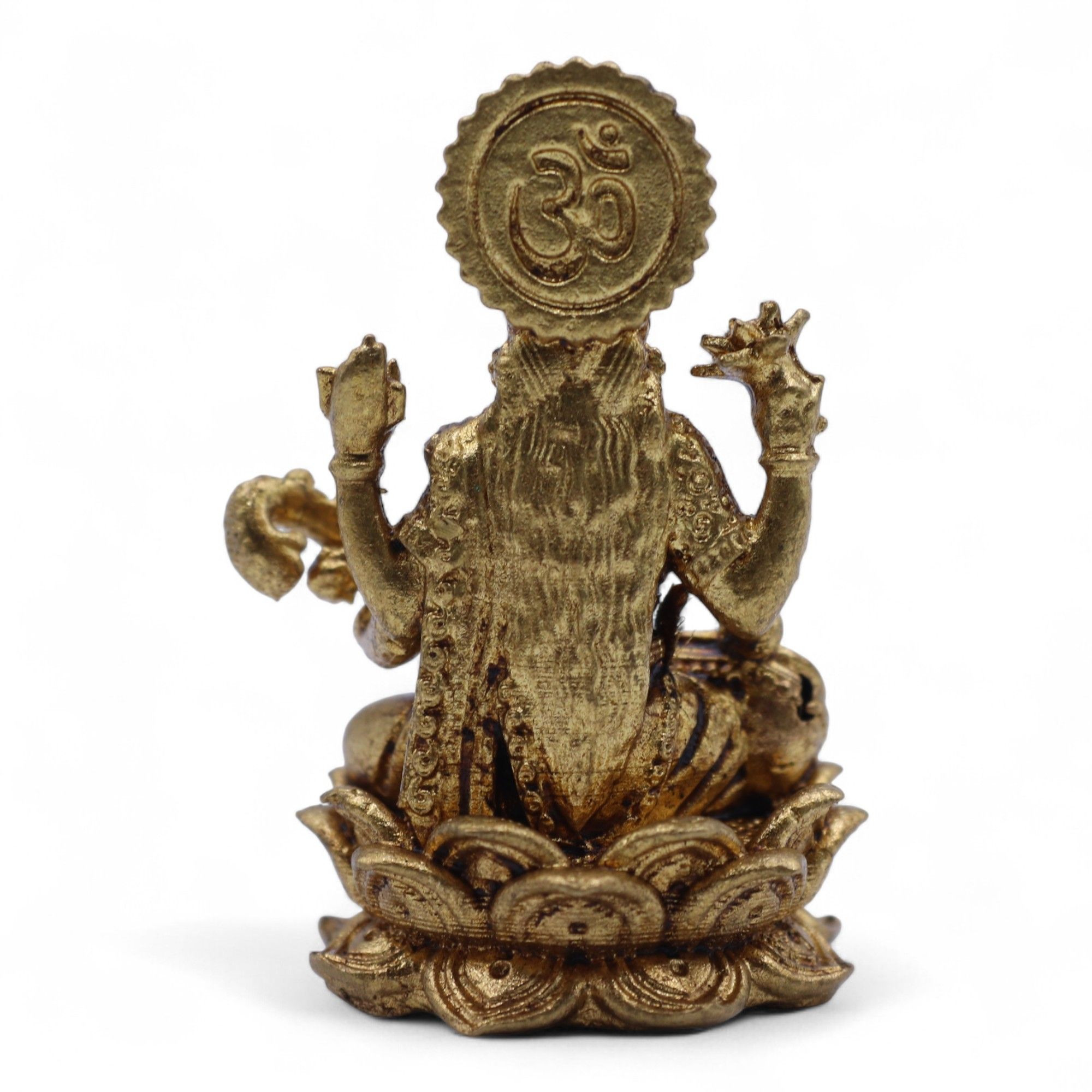 Brass Miniature Gods - Sarswati (22gms) - 34mm - Image 2
