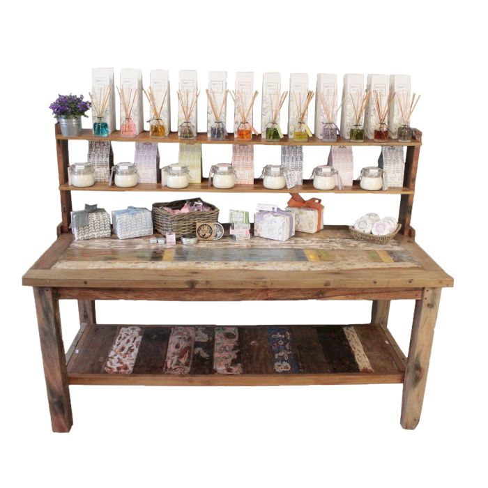 A&C 1.8m Standard Table with top shelf - Image 2