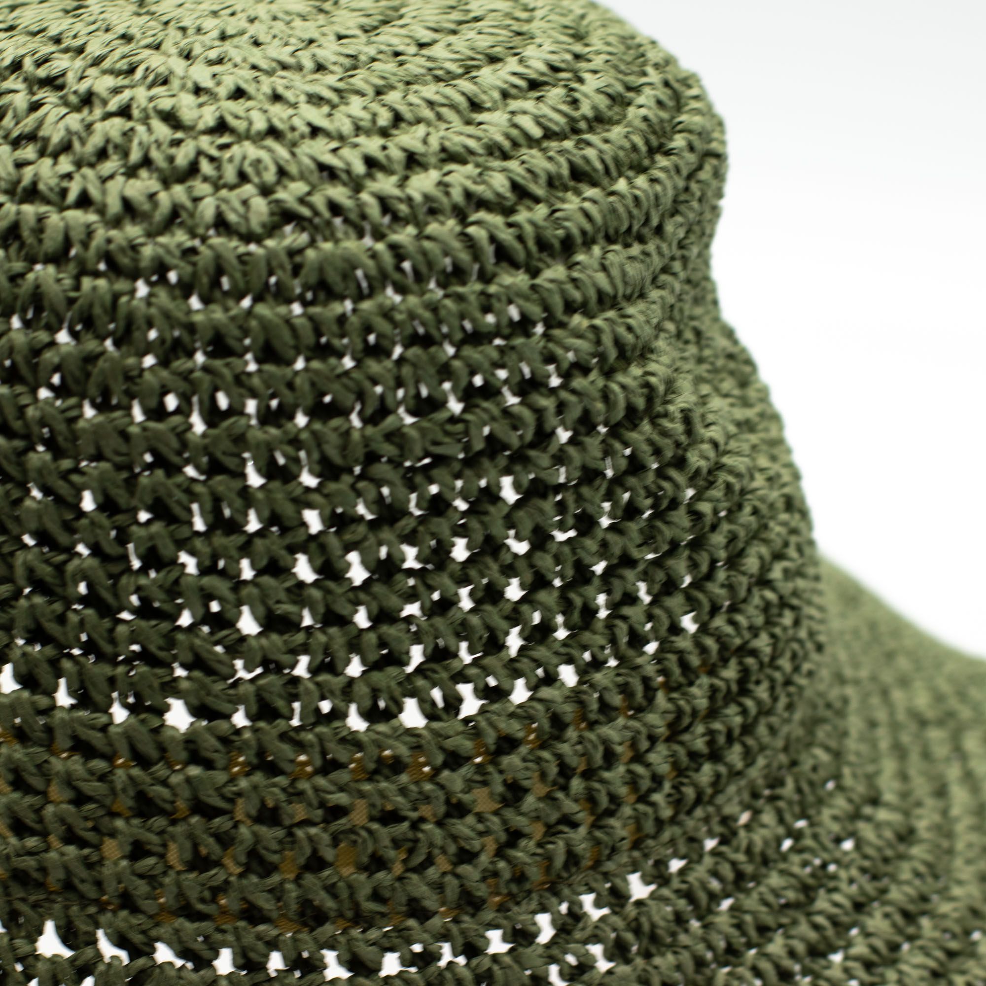 Nomad Sari Floppy Straw Sun Hat - Moss Green - Image 3