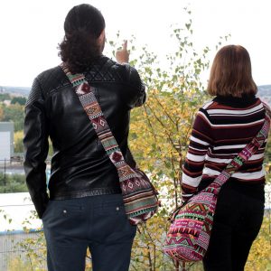 Jacquard Bag - Pink Student Back
