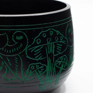 Cauldron Singing Bowl - Magic Mushroom - Green (15cm)