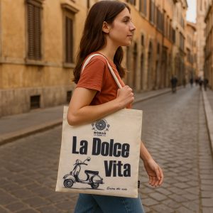 Iconic Basic Tote Bag - La Dolce Vita - Natural 4oz
