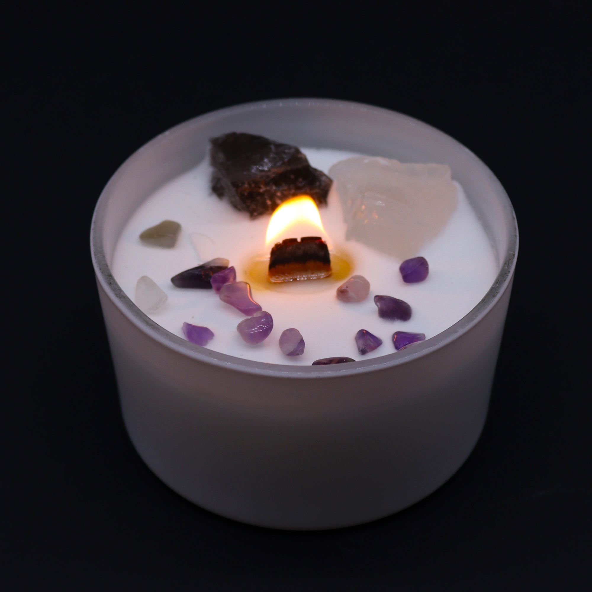 Chakra Crystal Candles - Crown Chakra - Image 2