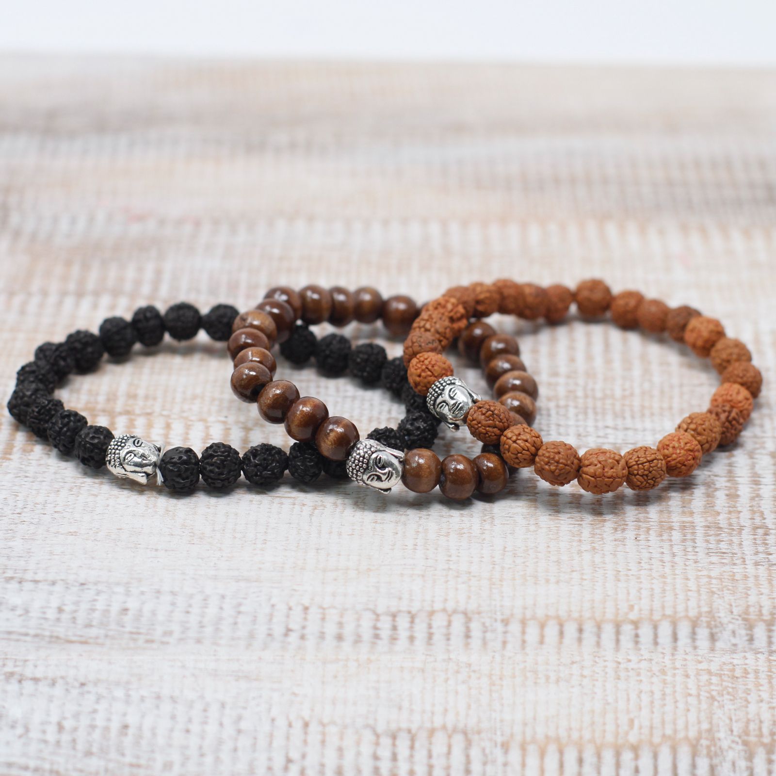 Darkwood Beads & Buddah Bangle - Image 2
