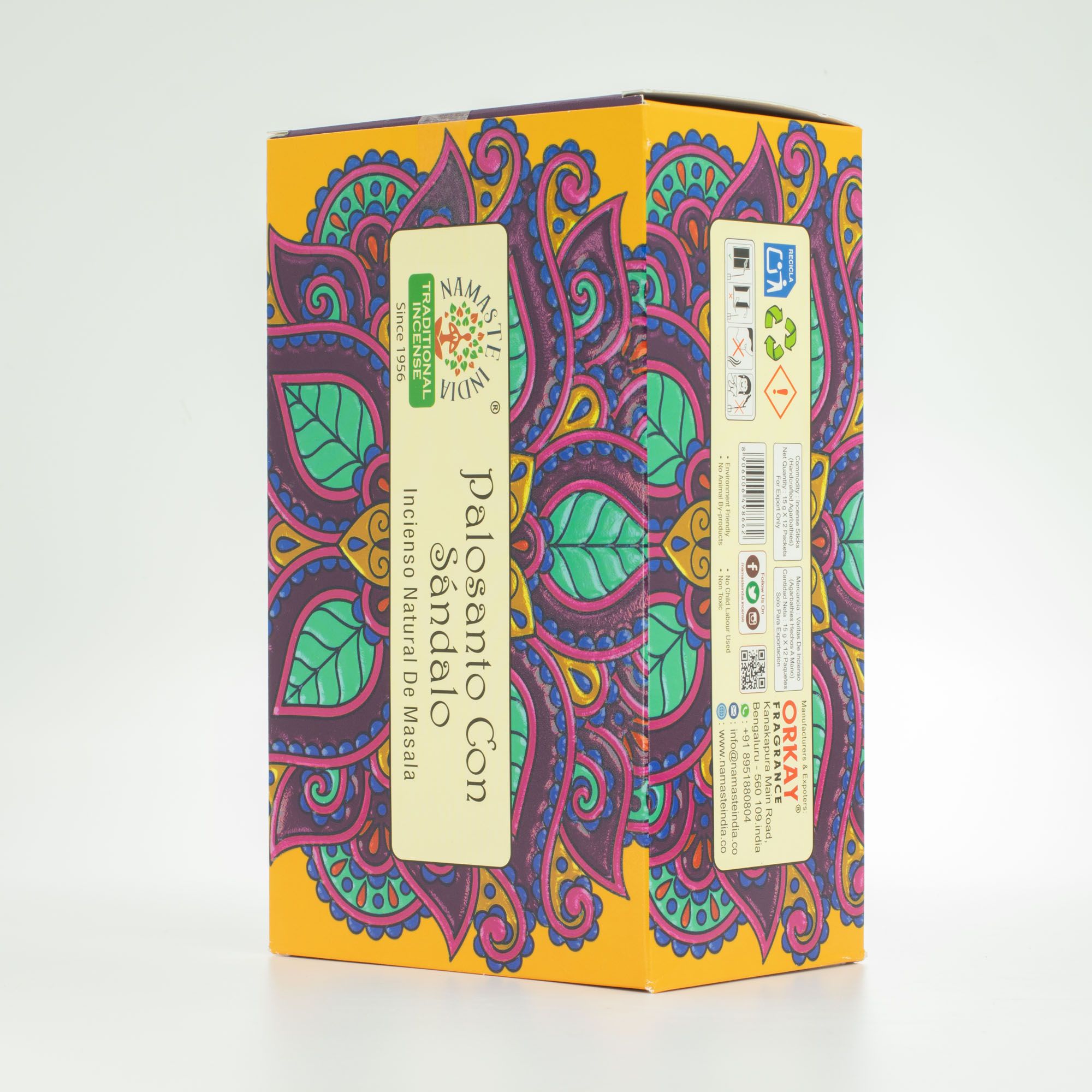 Namaste Mandala Masala Incense - Palo Santo with Sandalwood - Image 5