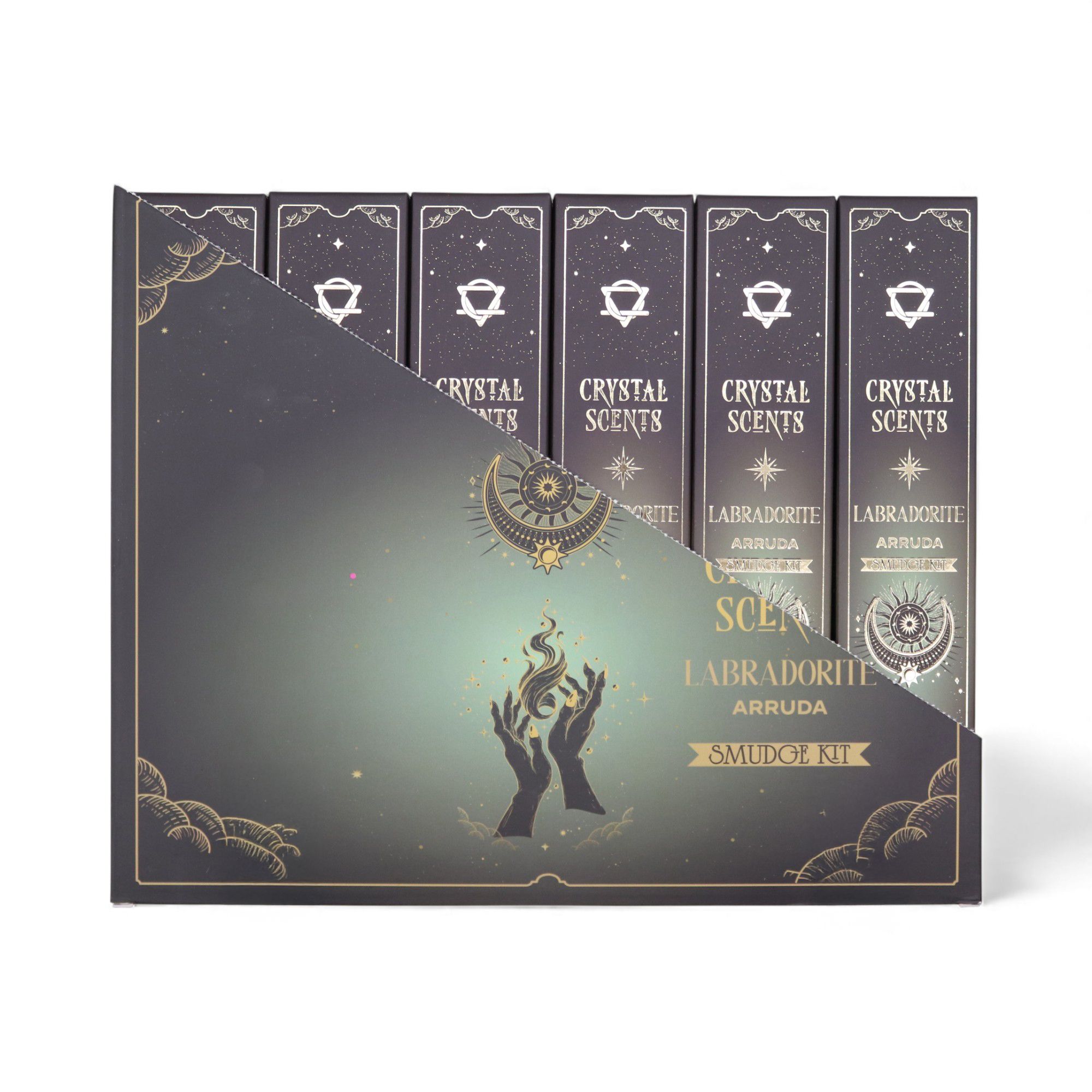 Labradorite Crystal Scents Smudge Incense - Arruda - Image 4