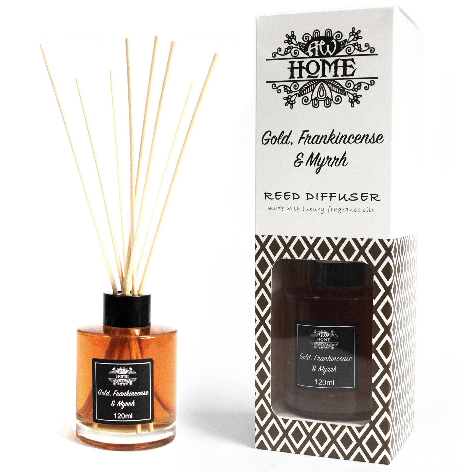 120ml Reed Diffuser - Gold, Frankincense & Myrrh - Image 4