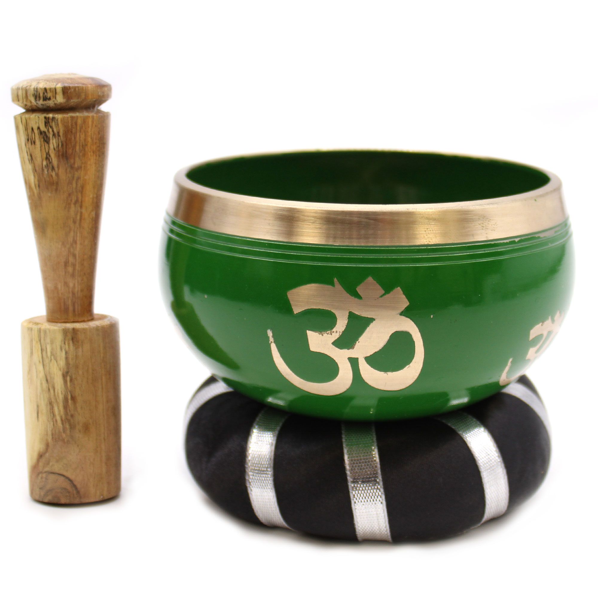 Tree of Life Singing Bowl Set- Green 10.7cm - Image 5