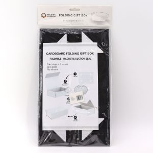 Flat Pack Gift Box - Medium Square (20x18.2x8cm) - Black