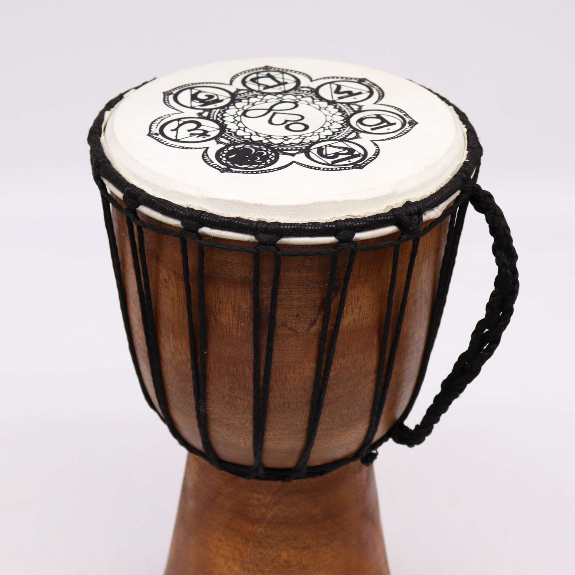 Chakra Wide Top Djembe Drum - 17cm - Image 4