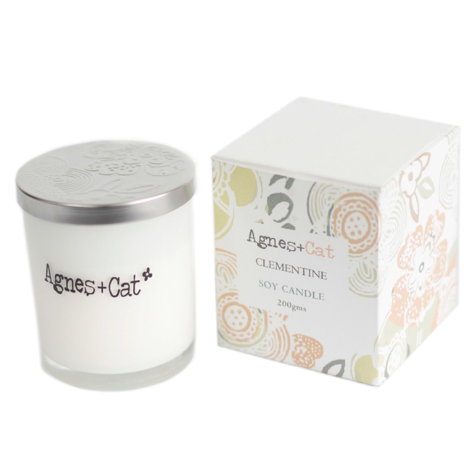 Agnes + Cat Votive Candle - Clementine - Image 2