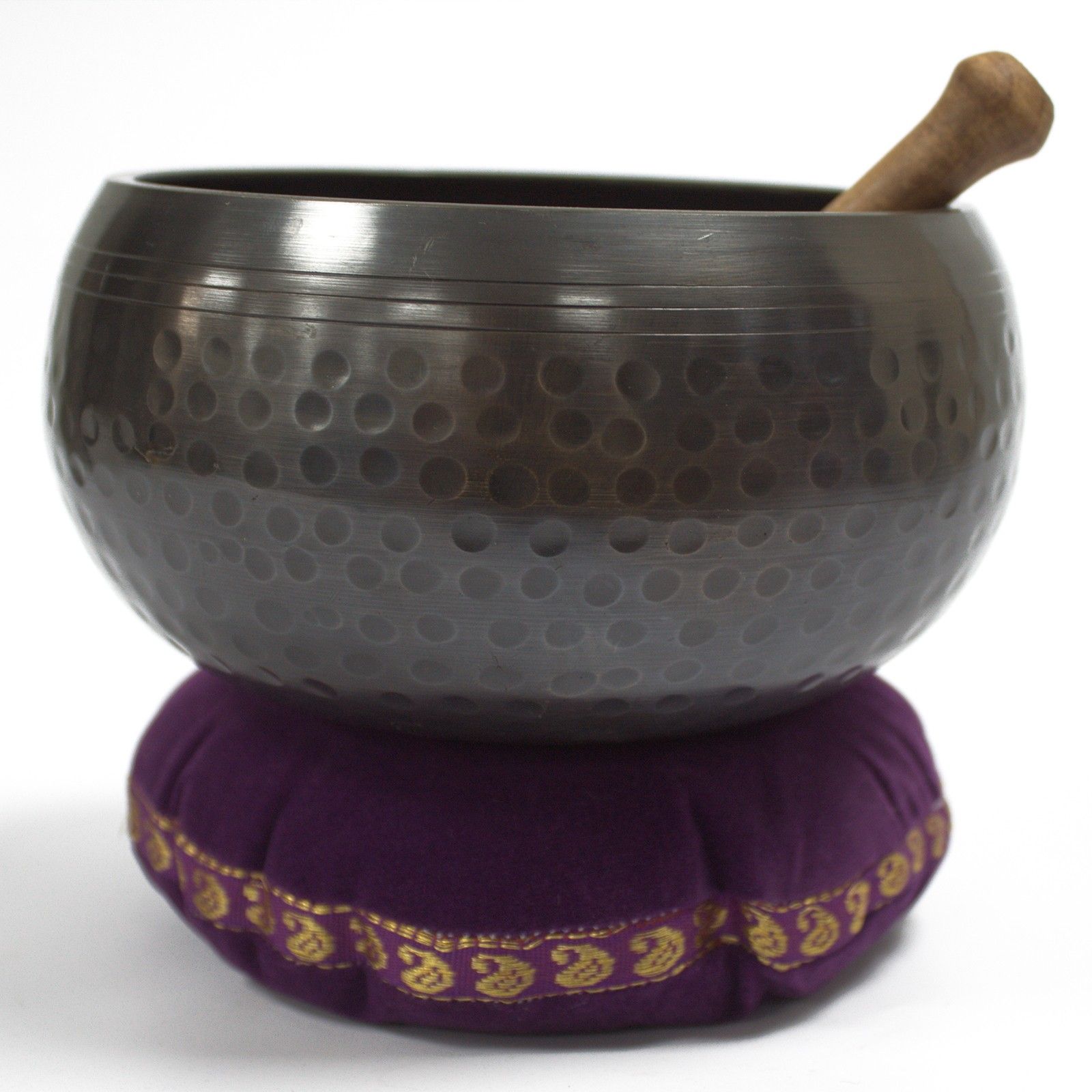 Singing Bowl Velvet Cushion - 16cm - Image 4