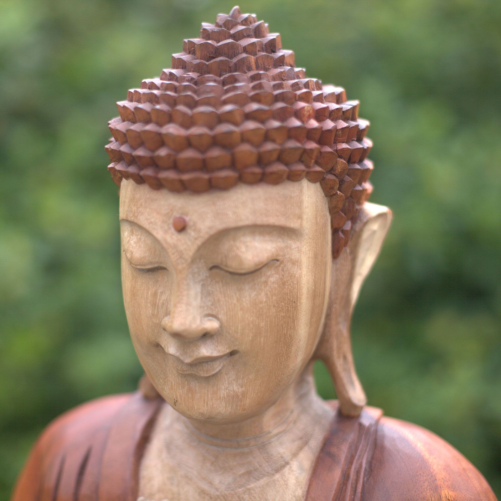 Hand Carved Buddha Statue - 25cm Thinking - Image 6