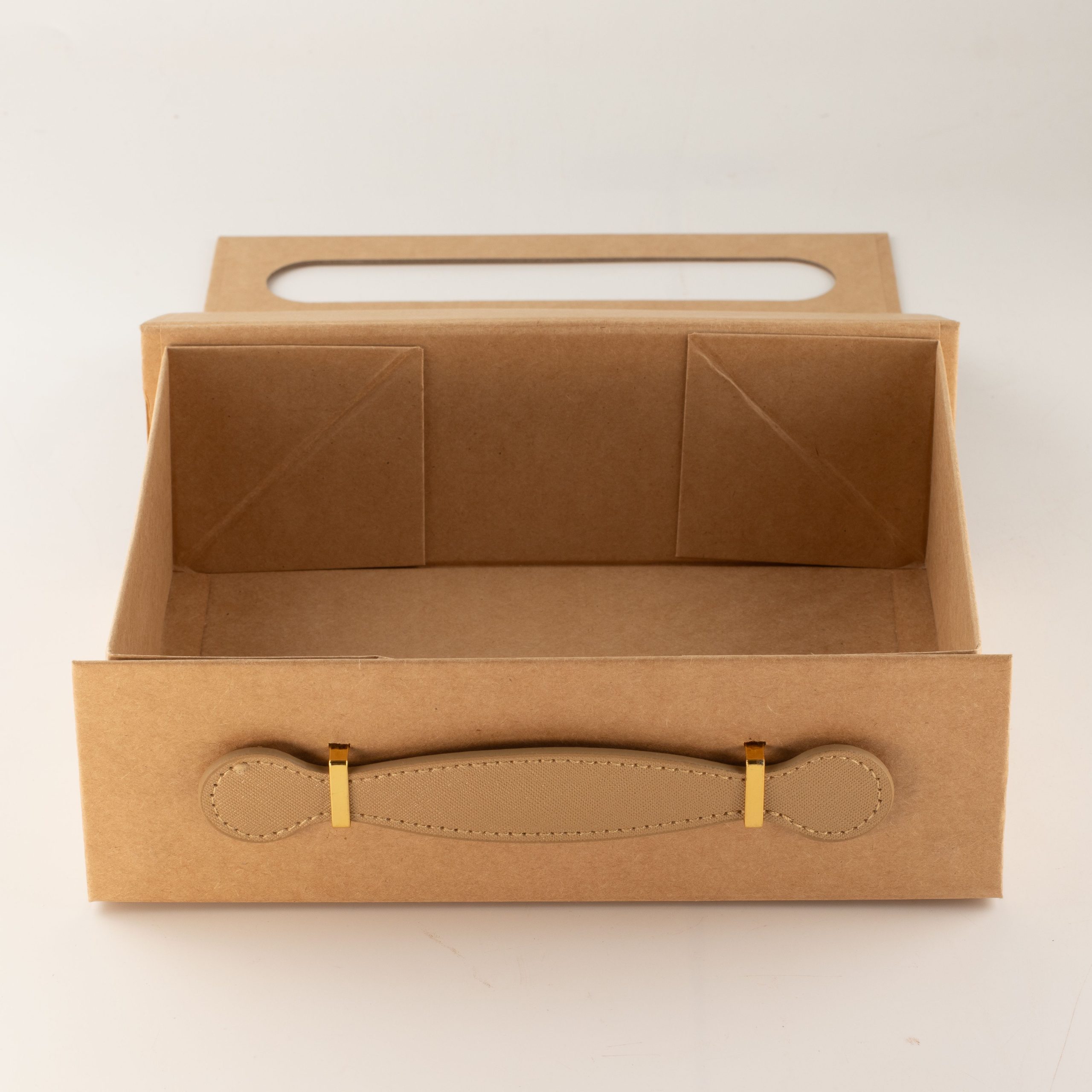 Flat Pack Gift Box - Med Hamper (24x18.2x8cm) - Brown Craft - Image 7