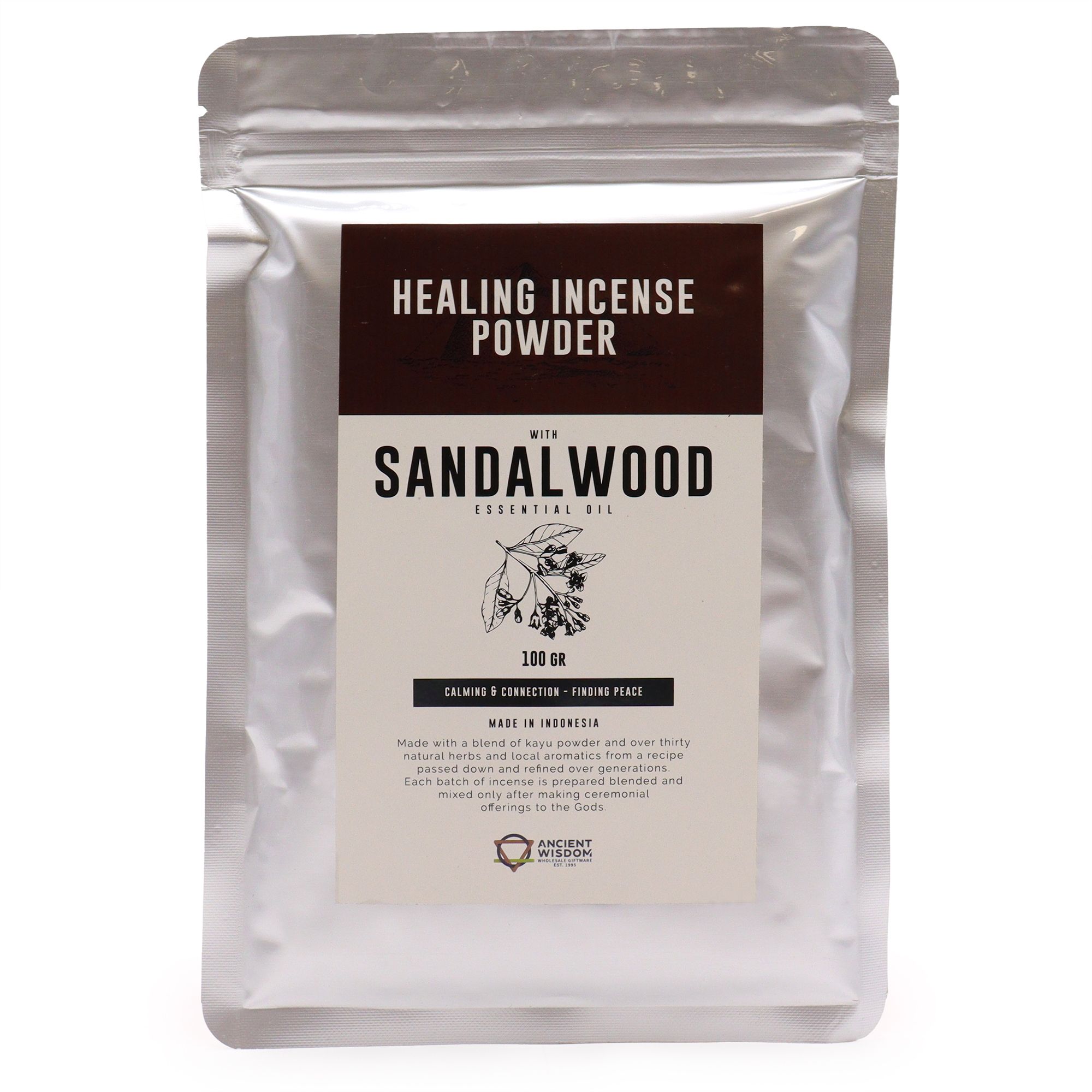 Healing Incense Powder - Sandalwood 100gm - Image 3