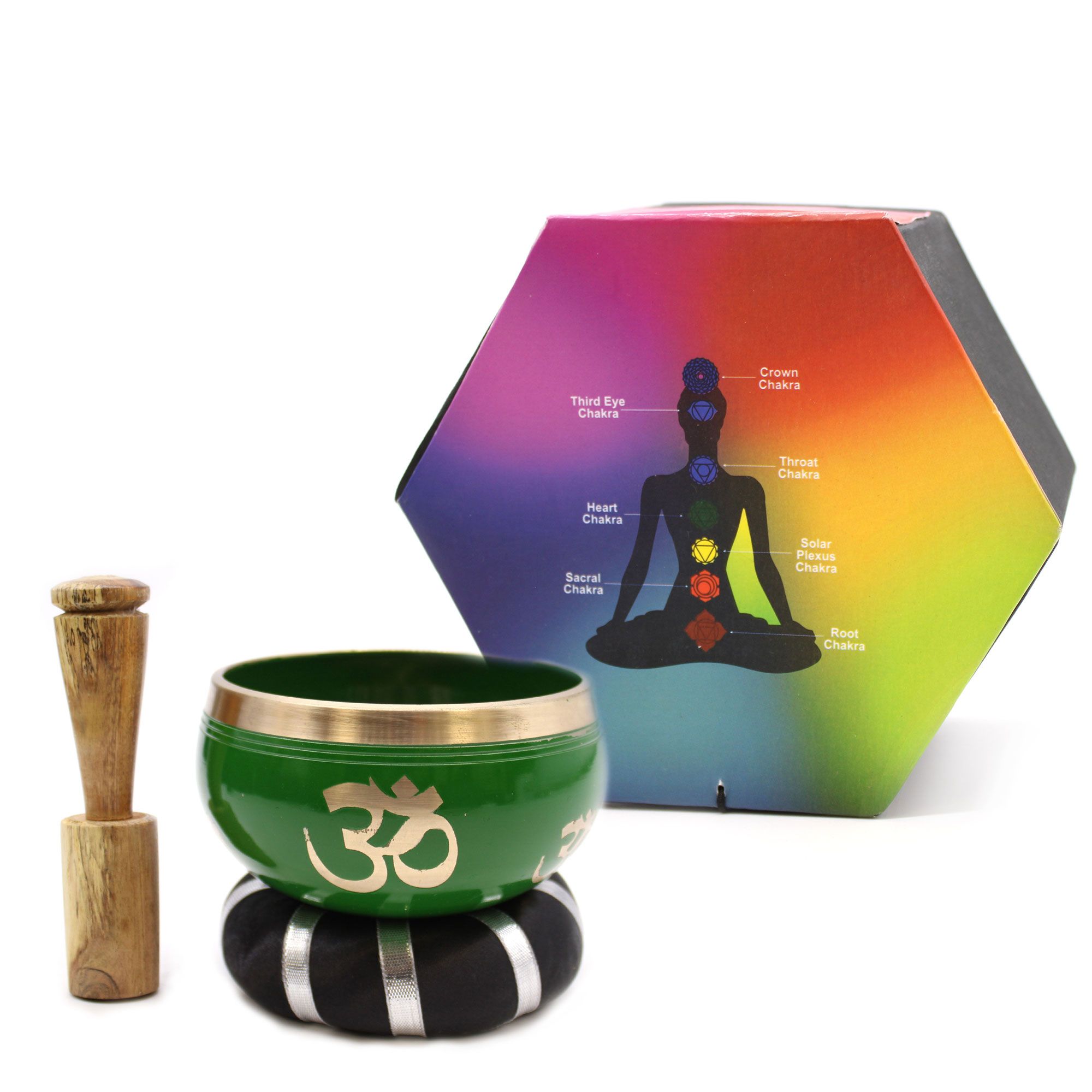Tree of Life Singing Bowl Set- Green 10.7cm - Image 10