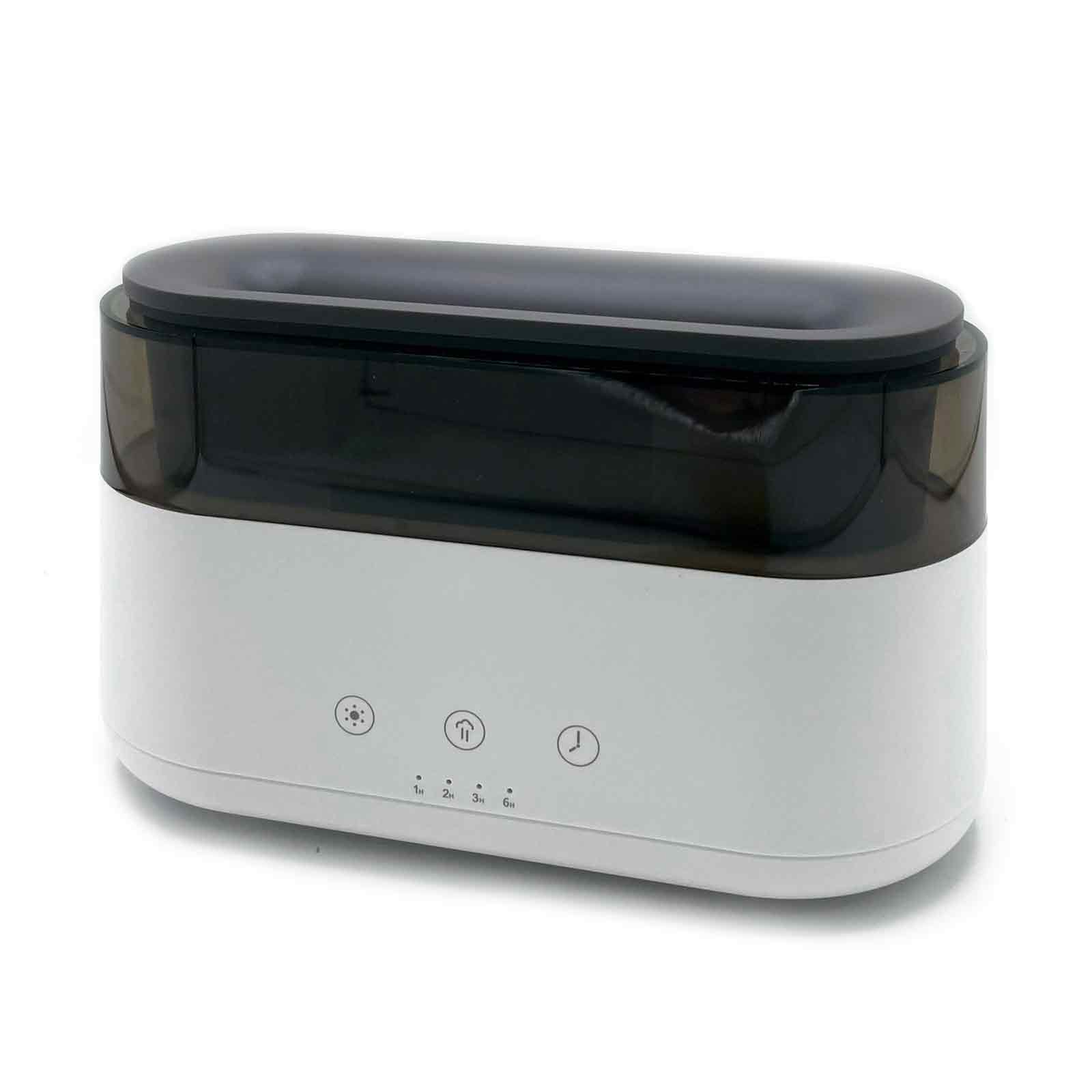 Modern Aroma Diffuser - Led Clock - USB-C - Flame Effect - Image 3