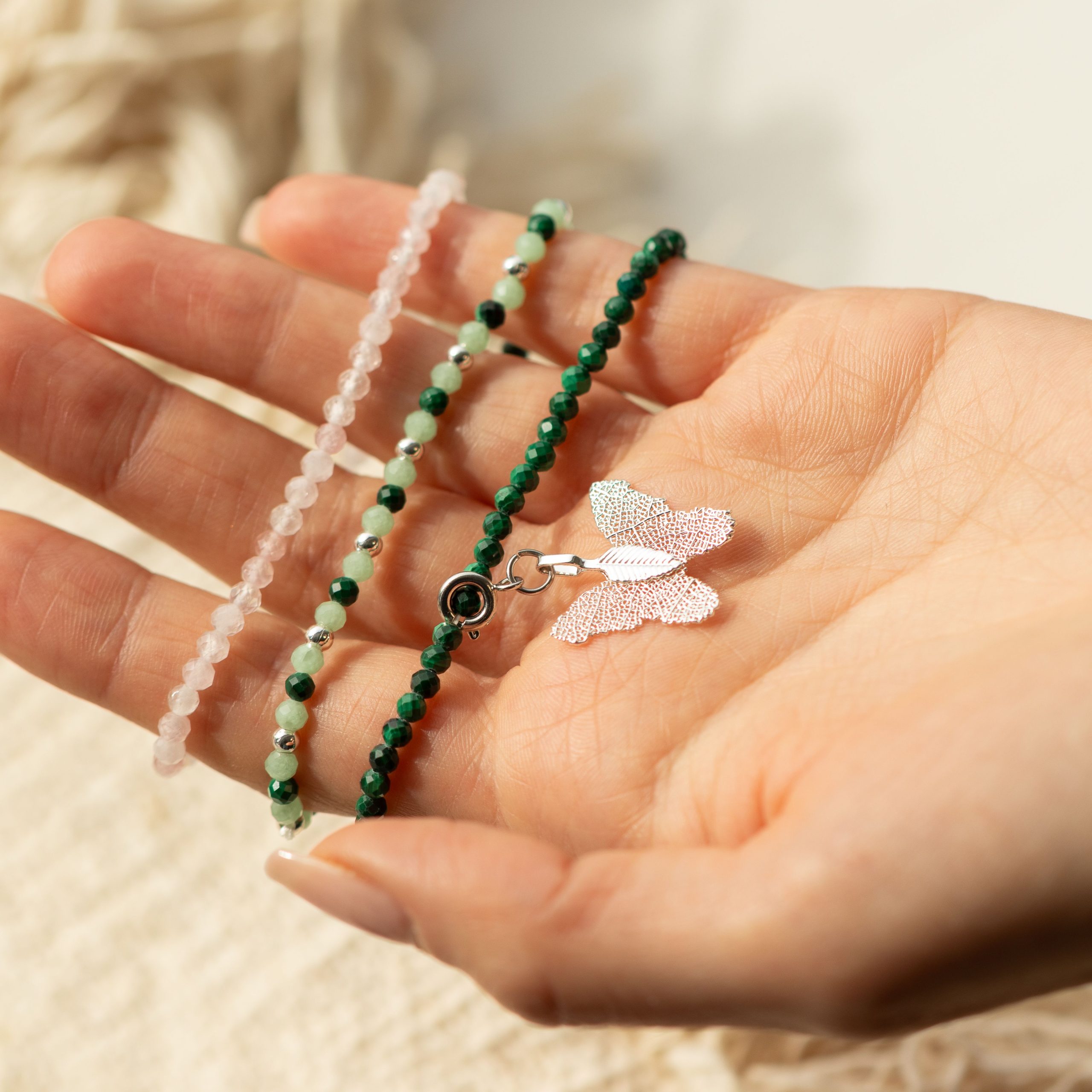Nymph Spirit Gemstone Bracelet Set - Forest Spirit - Image 6