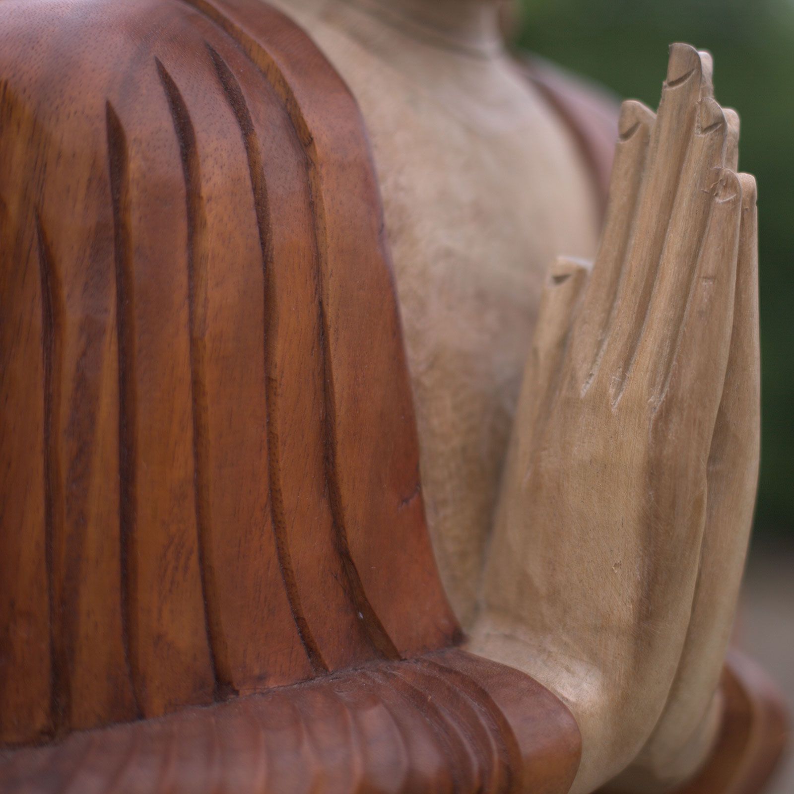Hand Carved Buddha Statue - 40cm Hand Down - Image 3