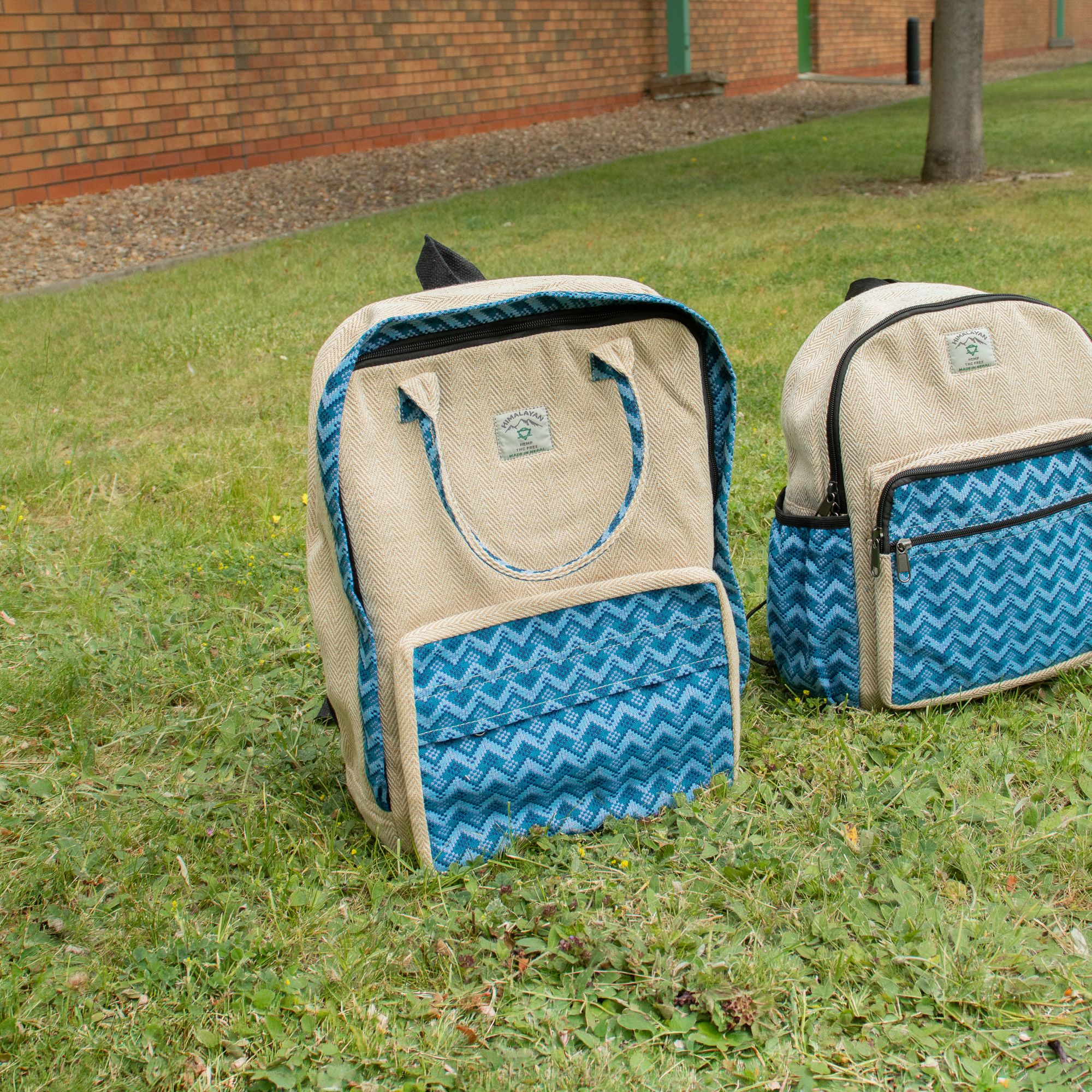 Large Kathmandu Backpack - Dhaka Design (39x28x13cm) - Image 9